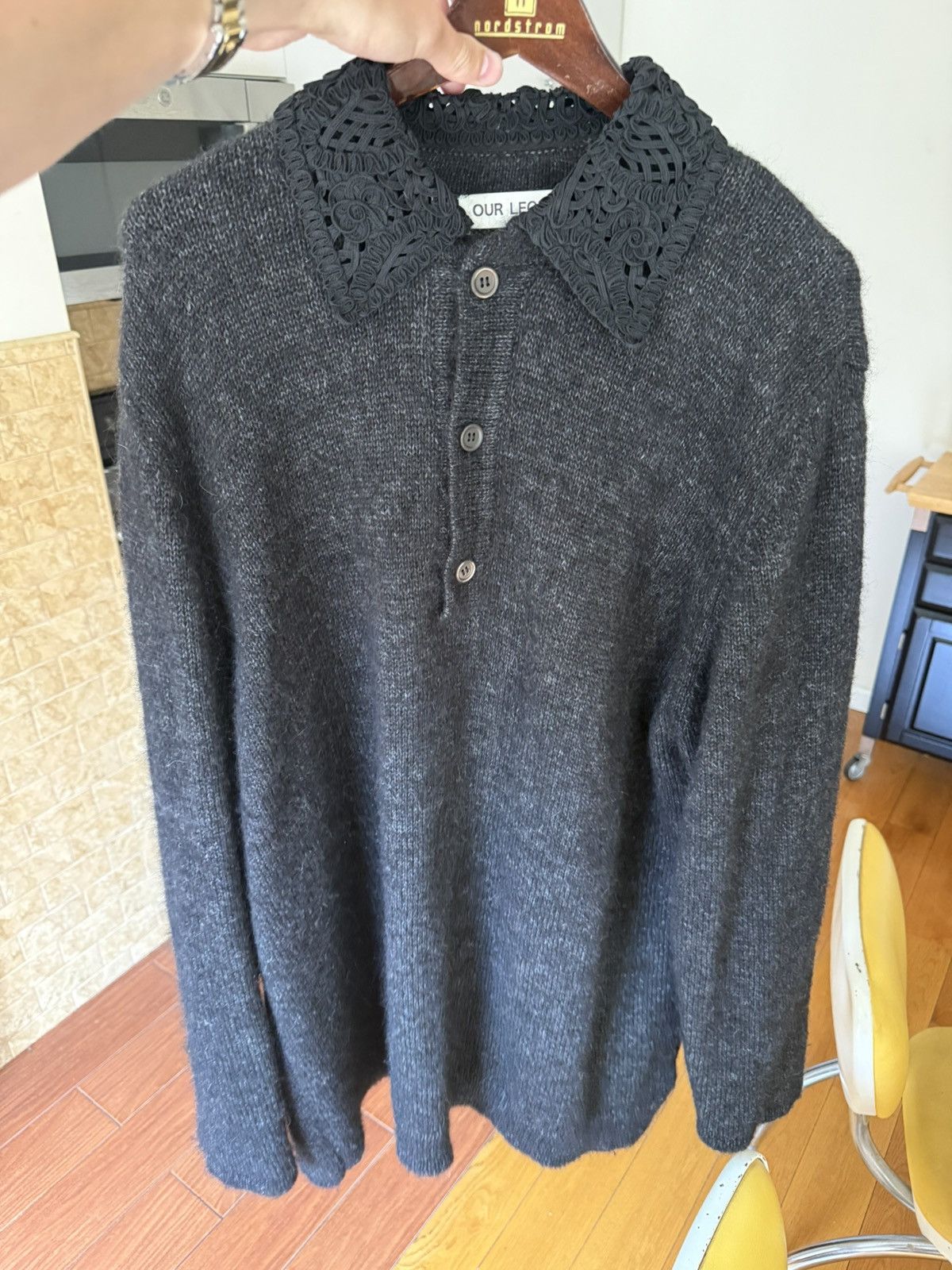At lowest! Our Legacy Big Piquet Polo Knit