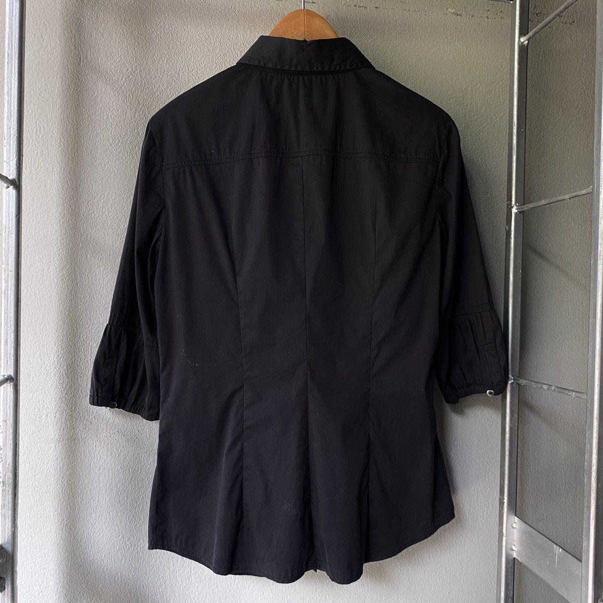 Miu Miu MiuMiu Black Puff-Sleeve Button-Up Shirt. Size S / US 4 / IT 40 - 5 Thumbnail