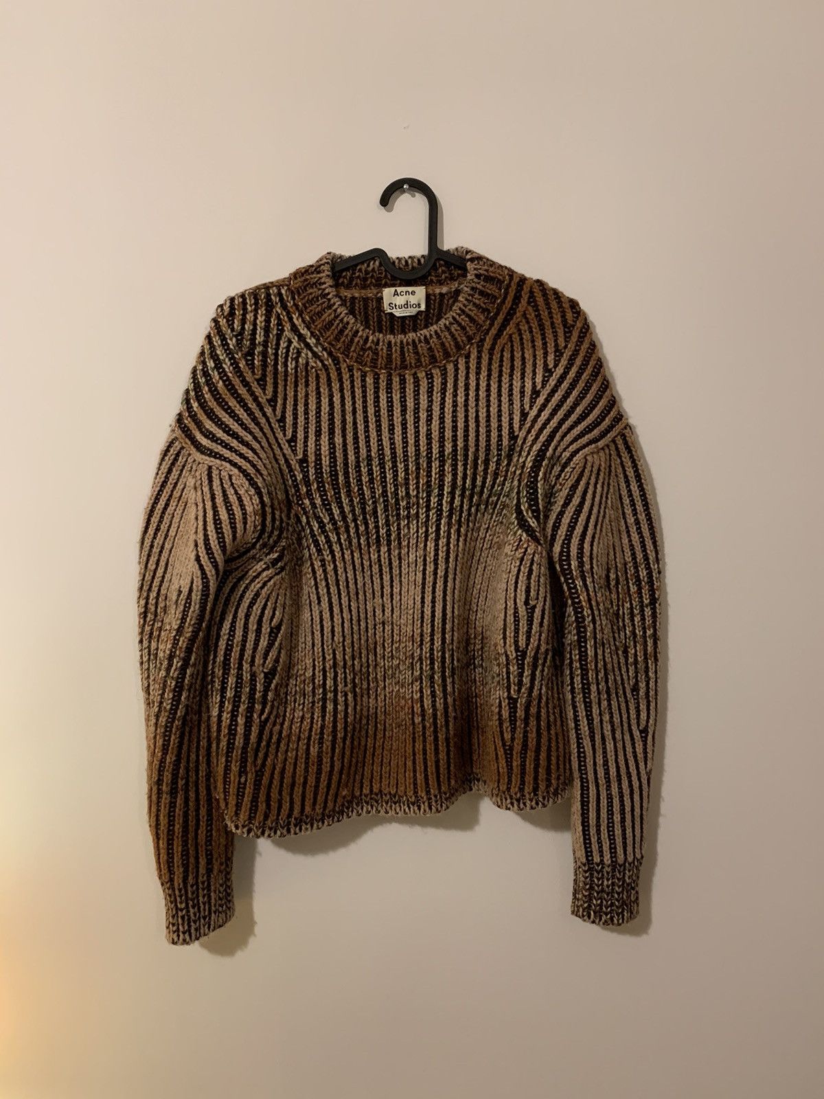 image of Acne Studios Gradient Wool Sweater in Brown, Women's (Size Medium)