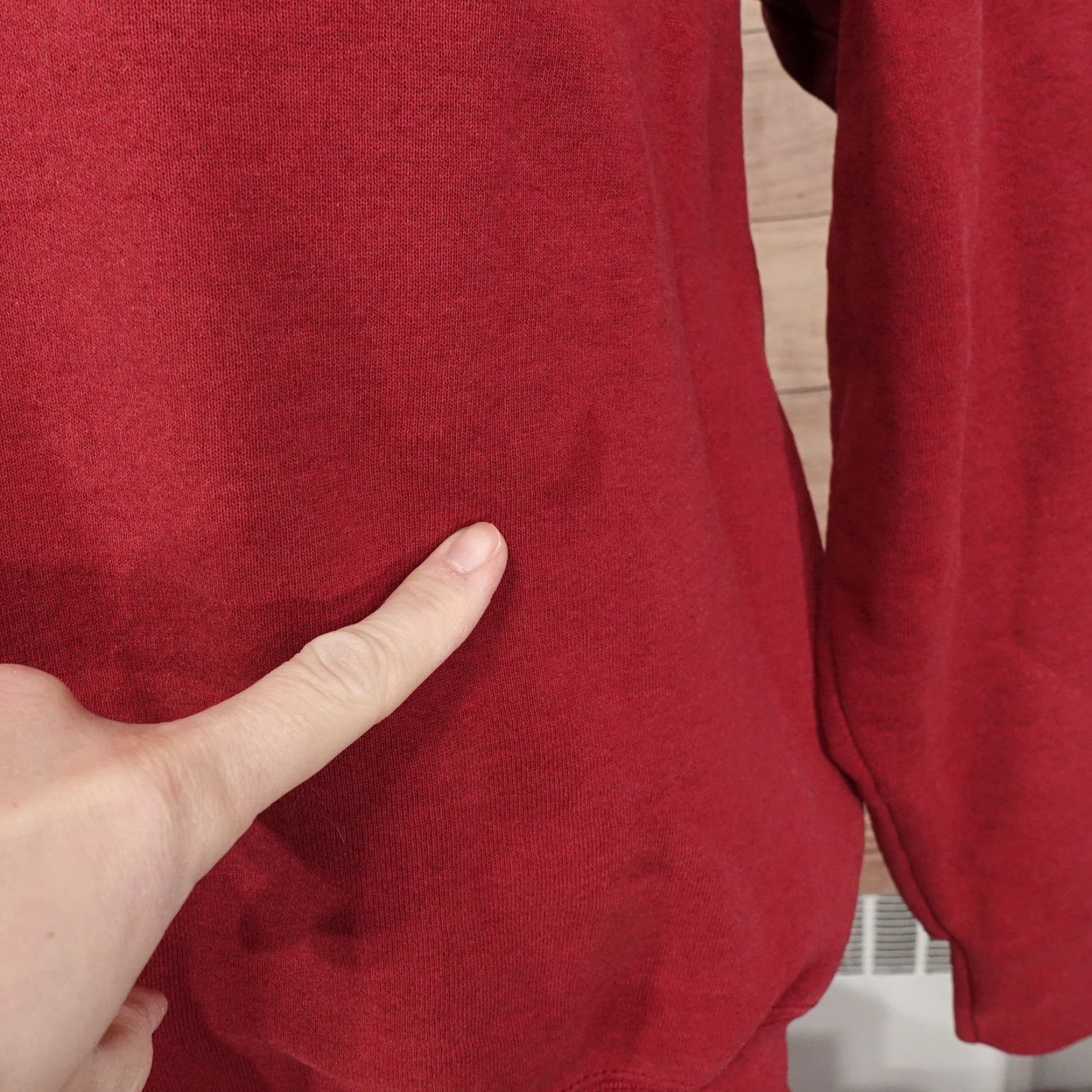 Wilson VINTAGE Wilson Sweatshirt PRO 5000 Red USA Made Crew Neck XL Mens Sweatshirt Vintage 80s 90s Red Wilson Pro 5000 Crew Neck XL Mens Size US XL / EU 56 / 4 - 4 Thumbnail