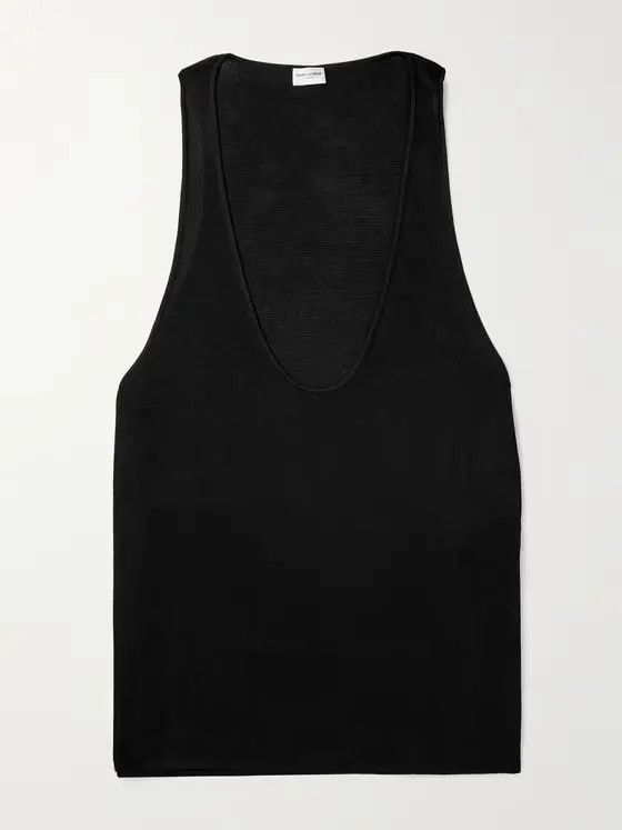 Saint Laurent Paris debardeur decollete u cote u-shaped neckline tank top Size US XS / EU 42 / 0 - 1 Thumbnail