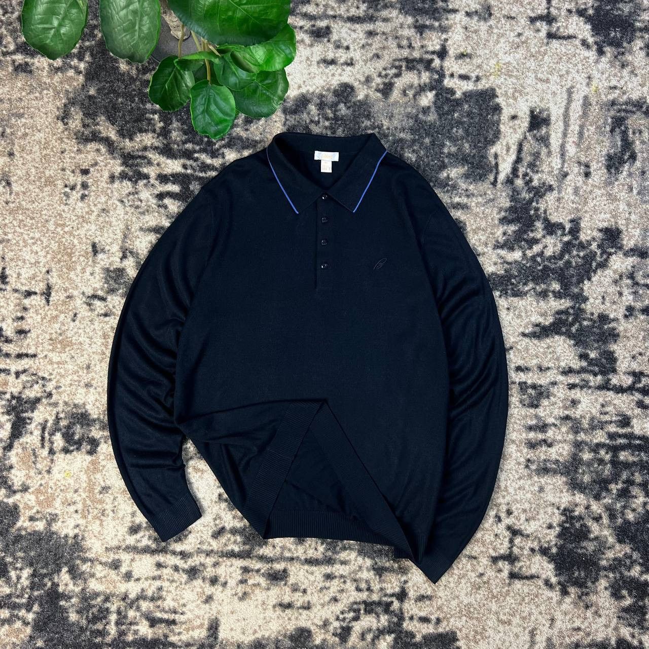 Brioni Brioni Mini Logo Archive Y2K Luxury Wool Rugby Sweater Size US XL / EU 56 / 4 - 1 Thumbnail