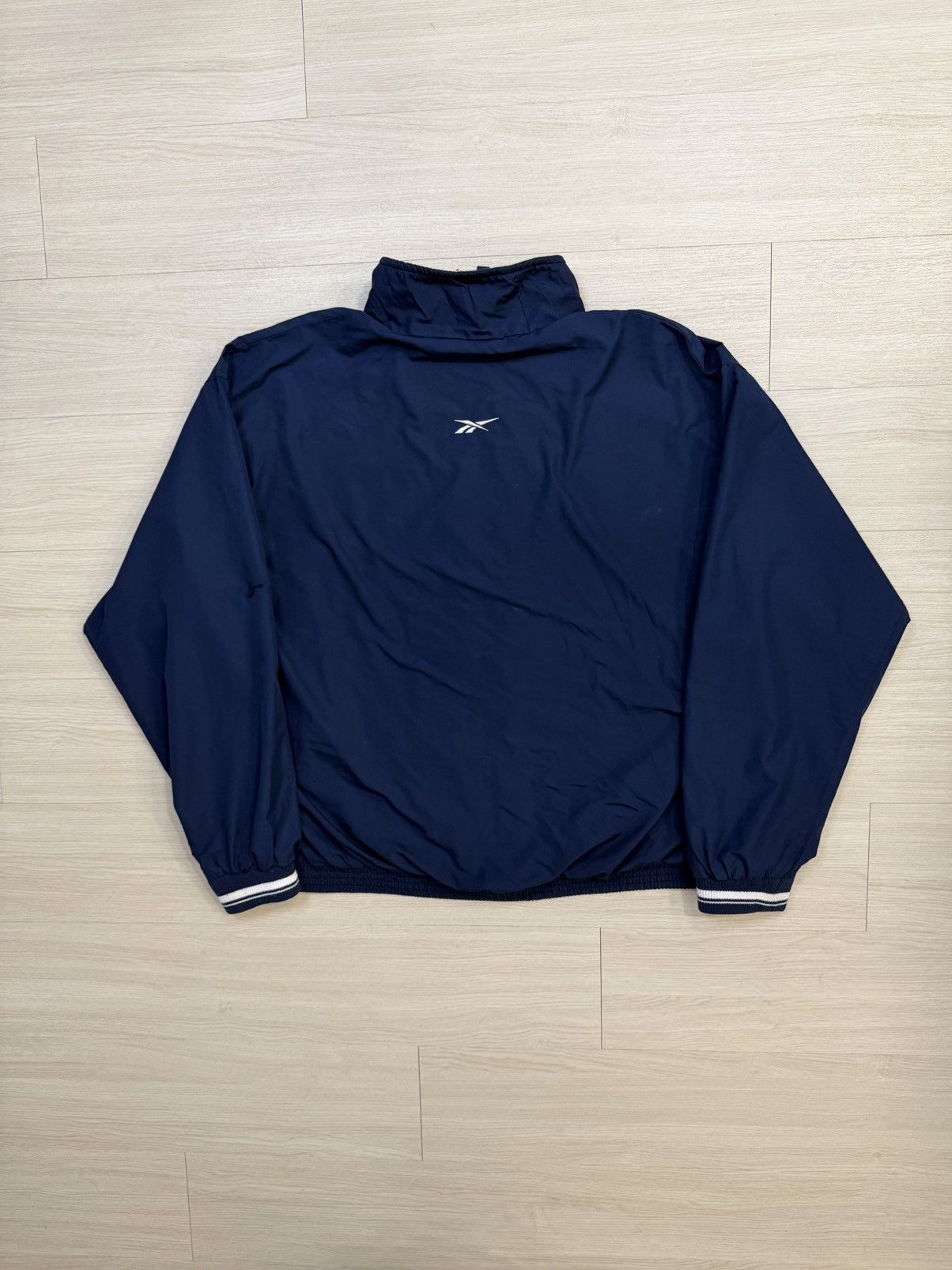 Reebok Reebok Vintage Full Zip Warm Up Football Jacket Size US L / EU 52-54 / 3 - 3 Thumbnail