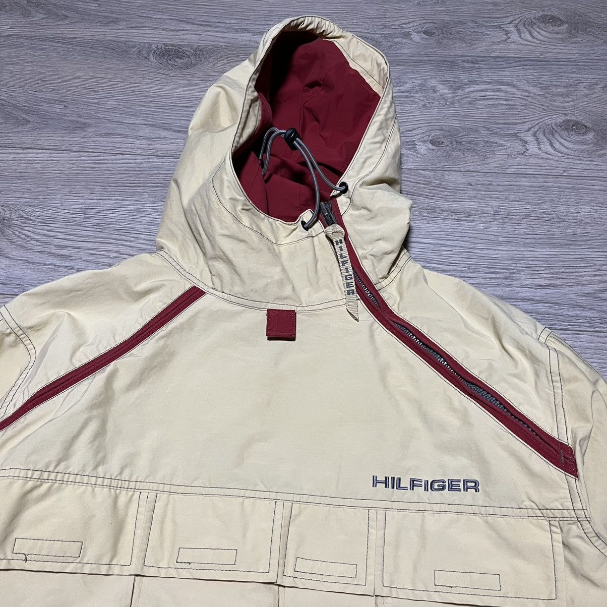 Tommy Hilfiger 2000's Tommy Hilfiger Asymmetric Cargo Multi Pocket Jacket Size US M / EU 48-50 / 2 - 3 Thumbnail