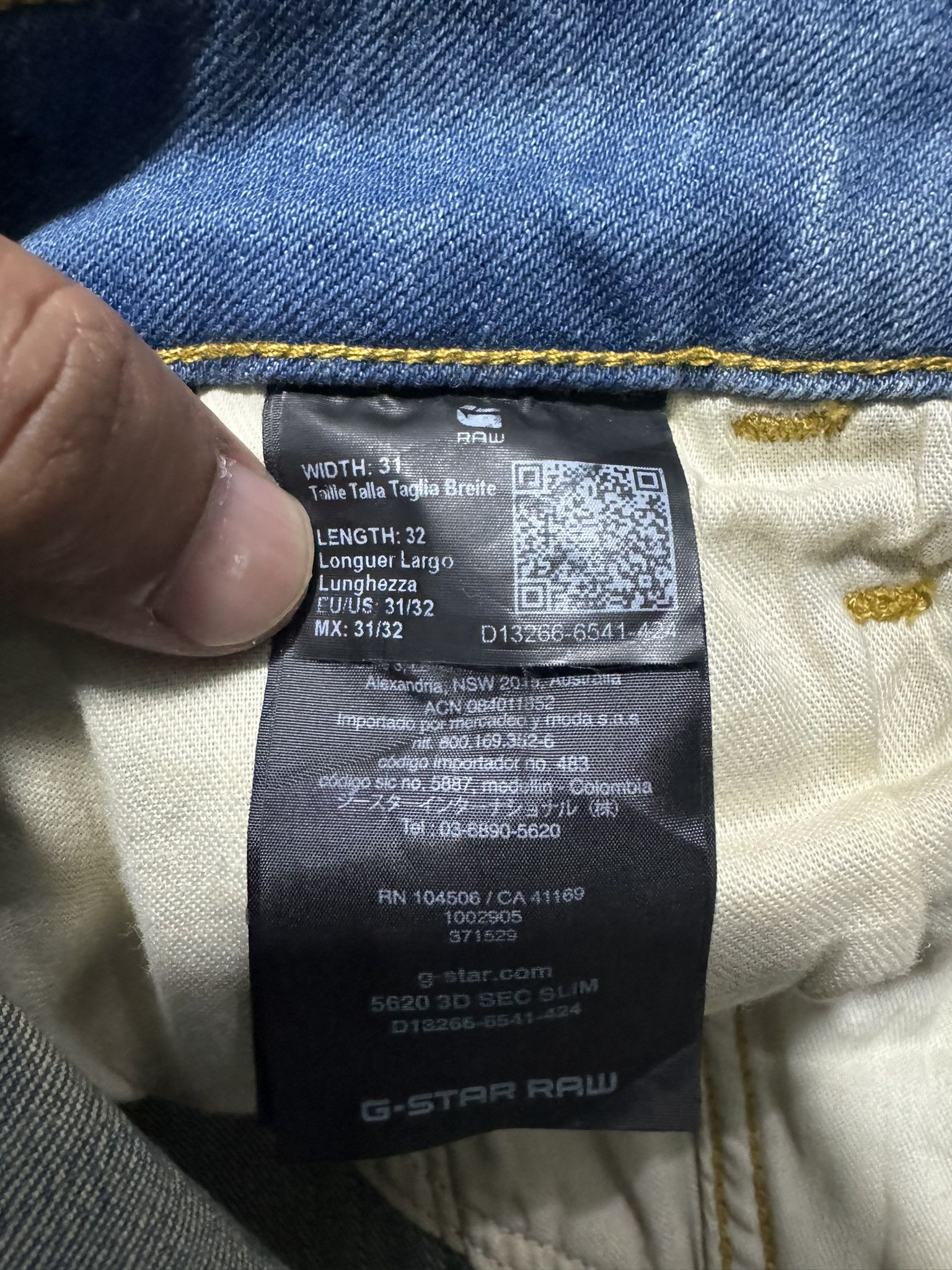 20471120 × Beauty Beast × G-Star Y2K G Star Raw Bikers Pants Balmain Style Jeans Size US 32 / EU 48 - 8 Thumbnail