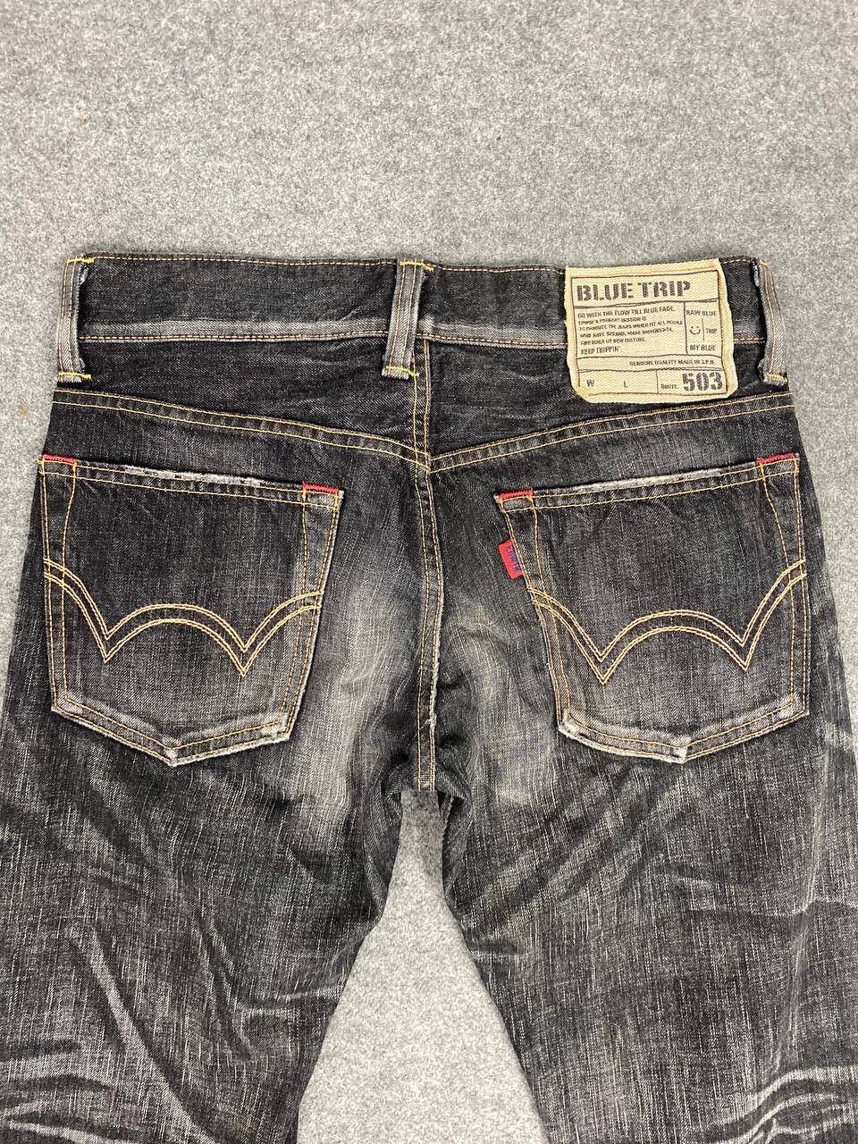 Edwin vintage edwin blue trip 503 nice faded design Size US 32 / EU 48 - 3 Thumbnail