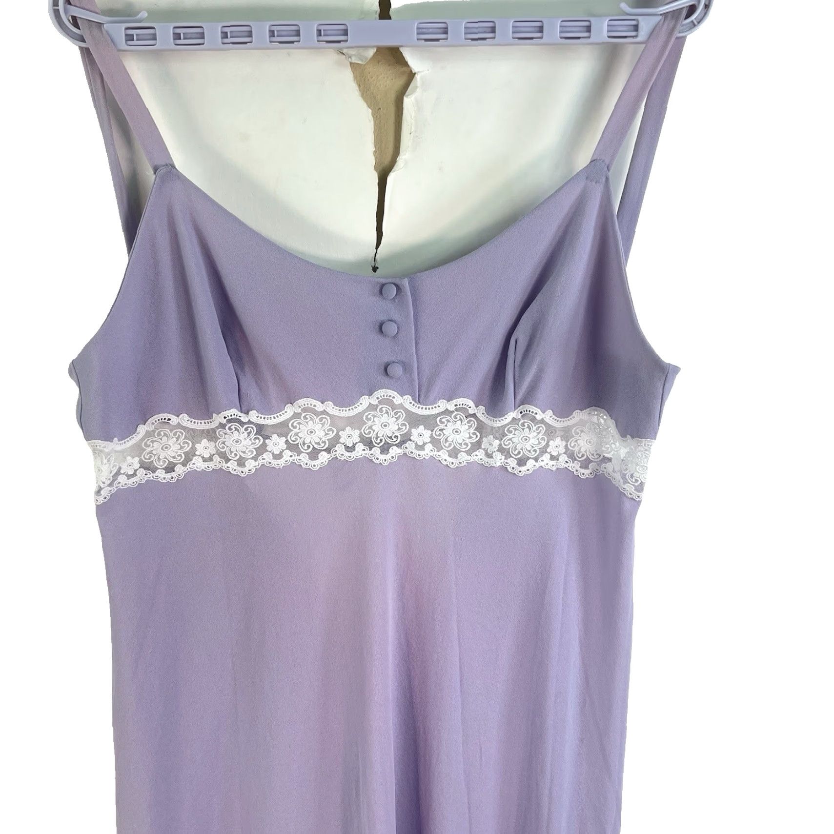 Vintage VINTAGE Enka Crepe 80's Pale Purple Teddy Lingerie M Size Purple Eveningwear Womens 1980s Europe Polyester Size ONE SIZE - 2 Thumbnail