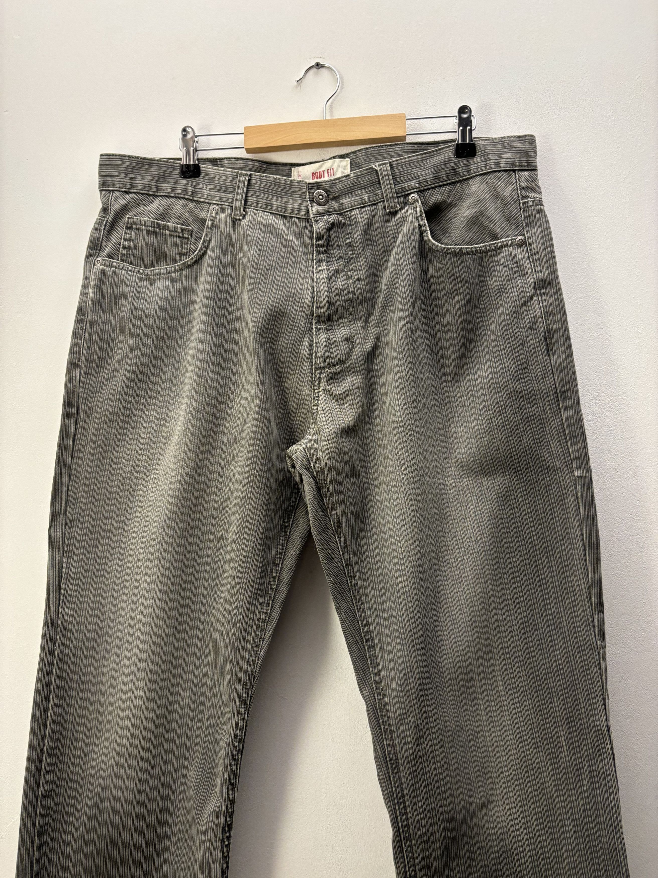 Vintage Vintage Stripped Denim Straight Pants Size US 36 / EU 52 - 2 Thumbnail