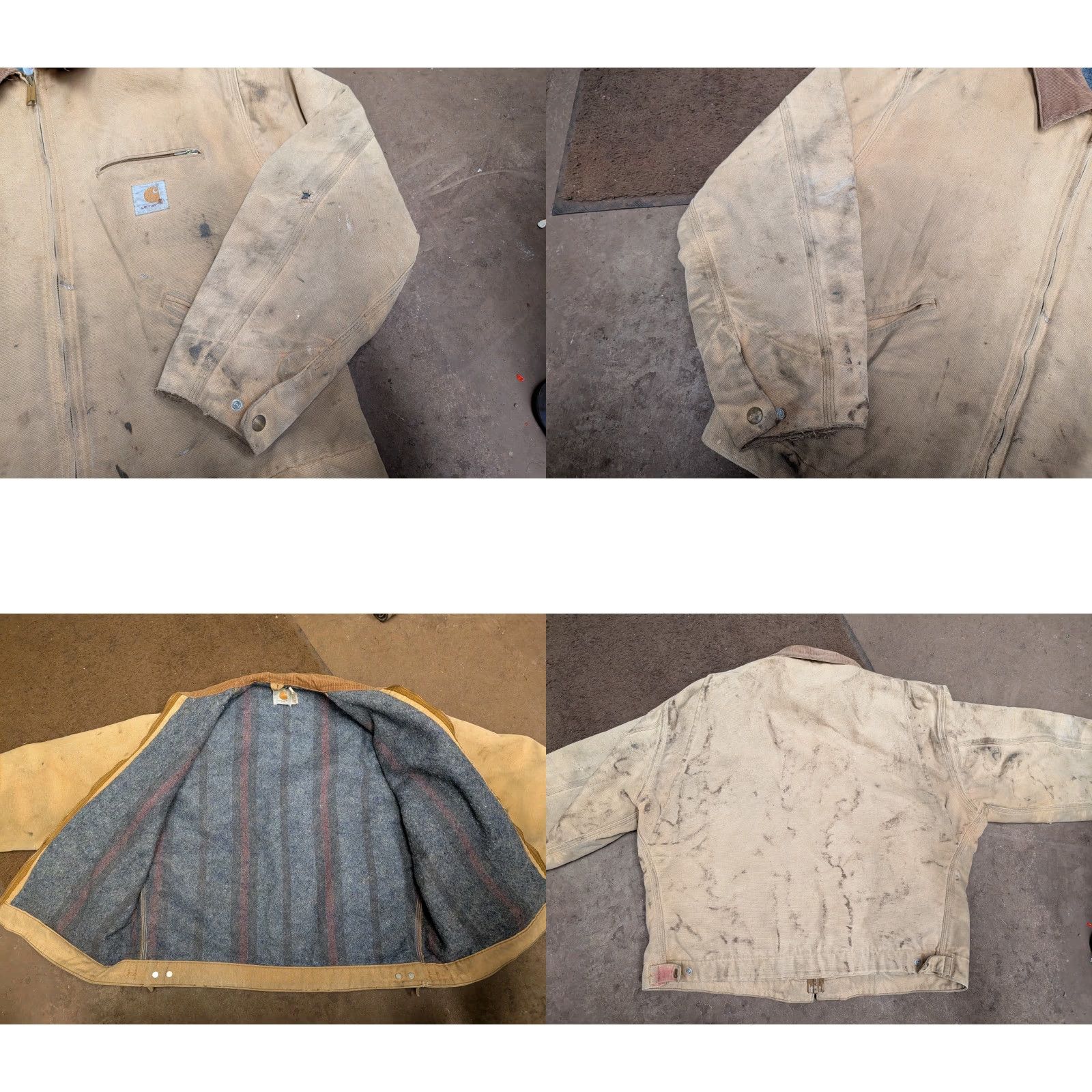 Carhartt VINTAGE Carhartt Jacket Chore Canvas Detroit 1980s 48 Beige Long Sleeve USA Regular Sized 52 Chest Thrashed Winner by Search Terms Size US M / EU 48-50 / 2 - 9 Thumbnail