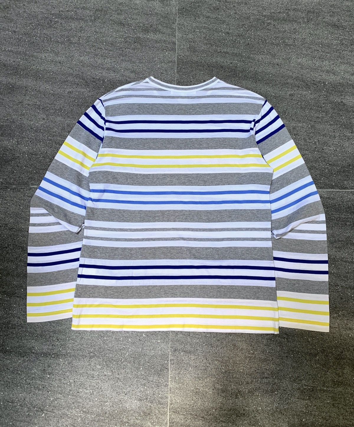 Comme des Garcons SHIRT Multi Color Striped Ls tee - Small Size US M / EU 48-50 / 2 - 4 Thumbnail