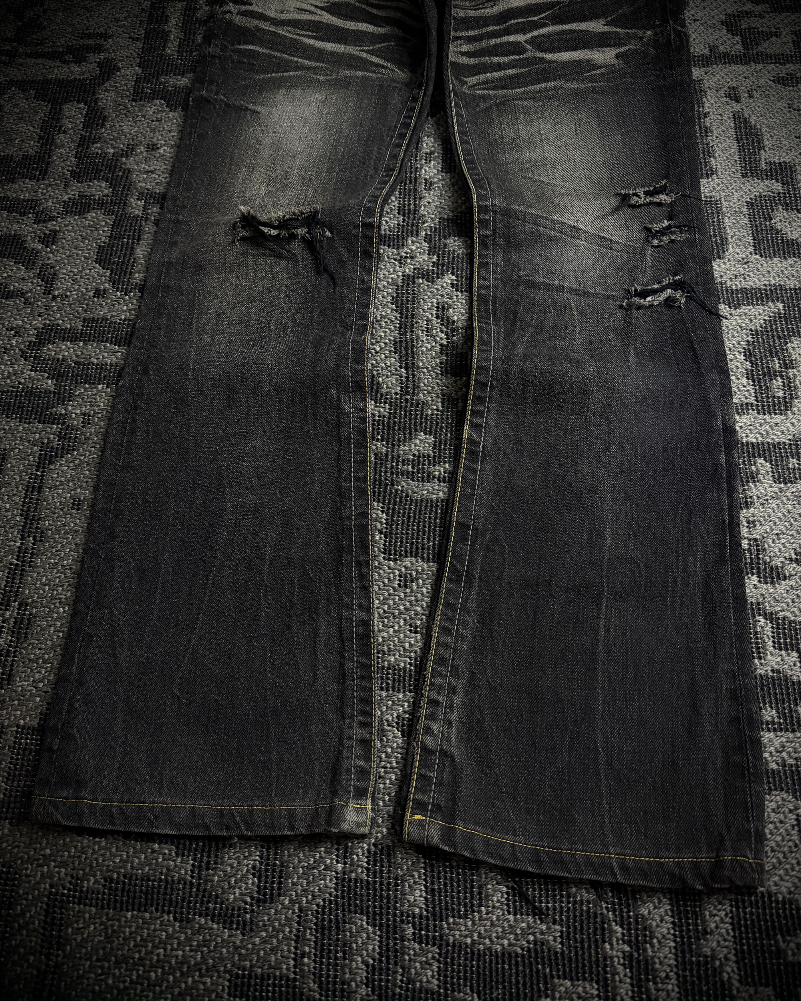 semanticdesign Semantic Design Multi Zip Distressed Bootcut Denim Size US 31 - 5 Thumbnail