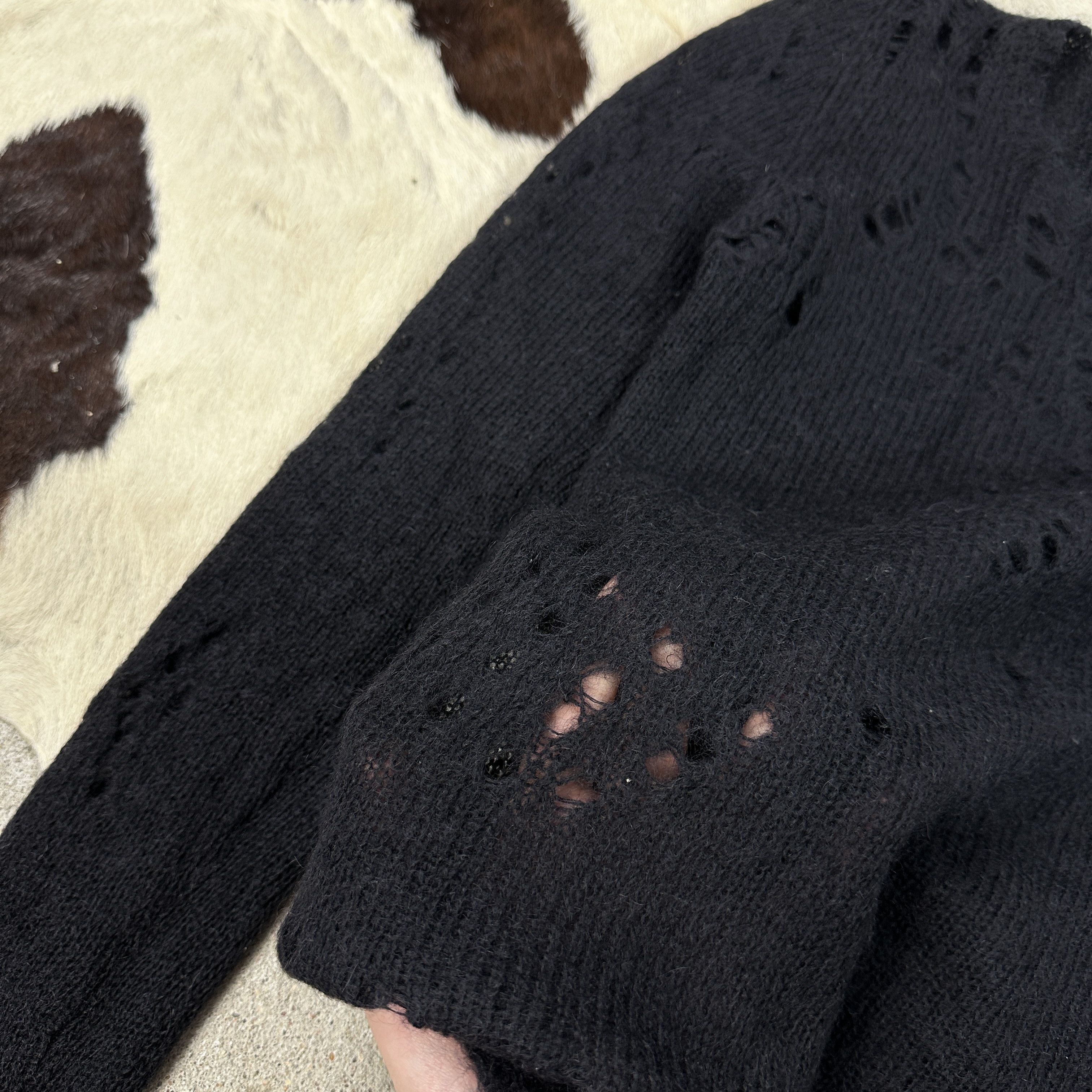 Isabel Marant × Vintage Vintage Y2K Opium Isabel Marant Mohair Distressed Sweater Size S / US 4 / IT 40 - 5 Thumbnail