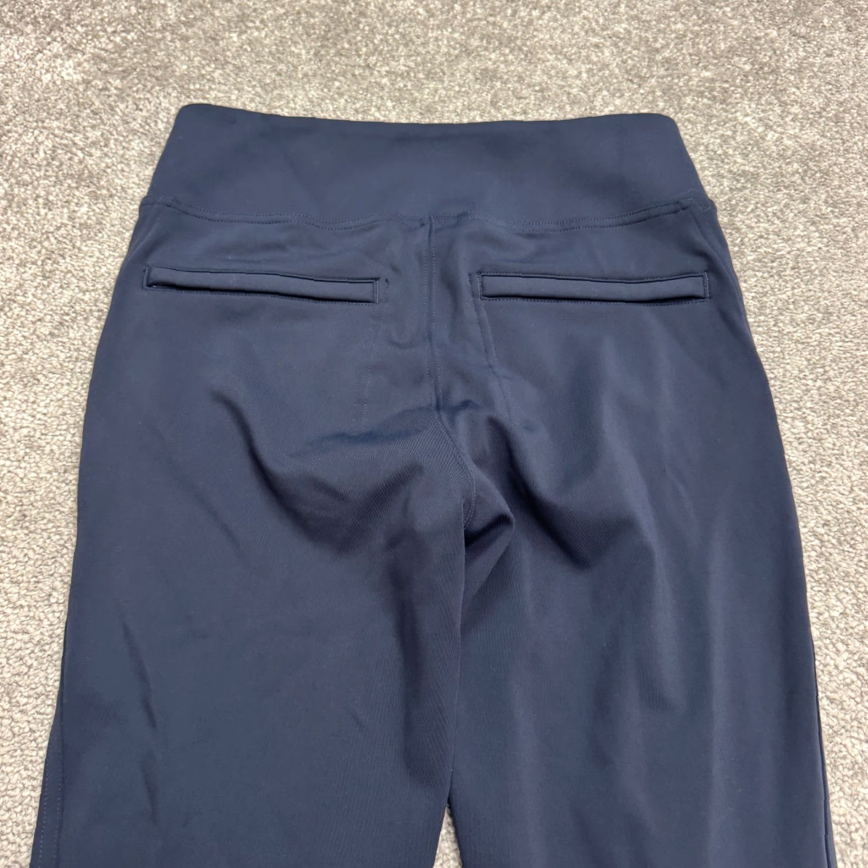 Athleta Athleta Delancey Skyline Stretch Leggings Women’s Small Navy Blue Ankle Zip Activewear Size 28" / US 6 / IT 42 - 4 Thumbnail