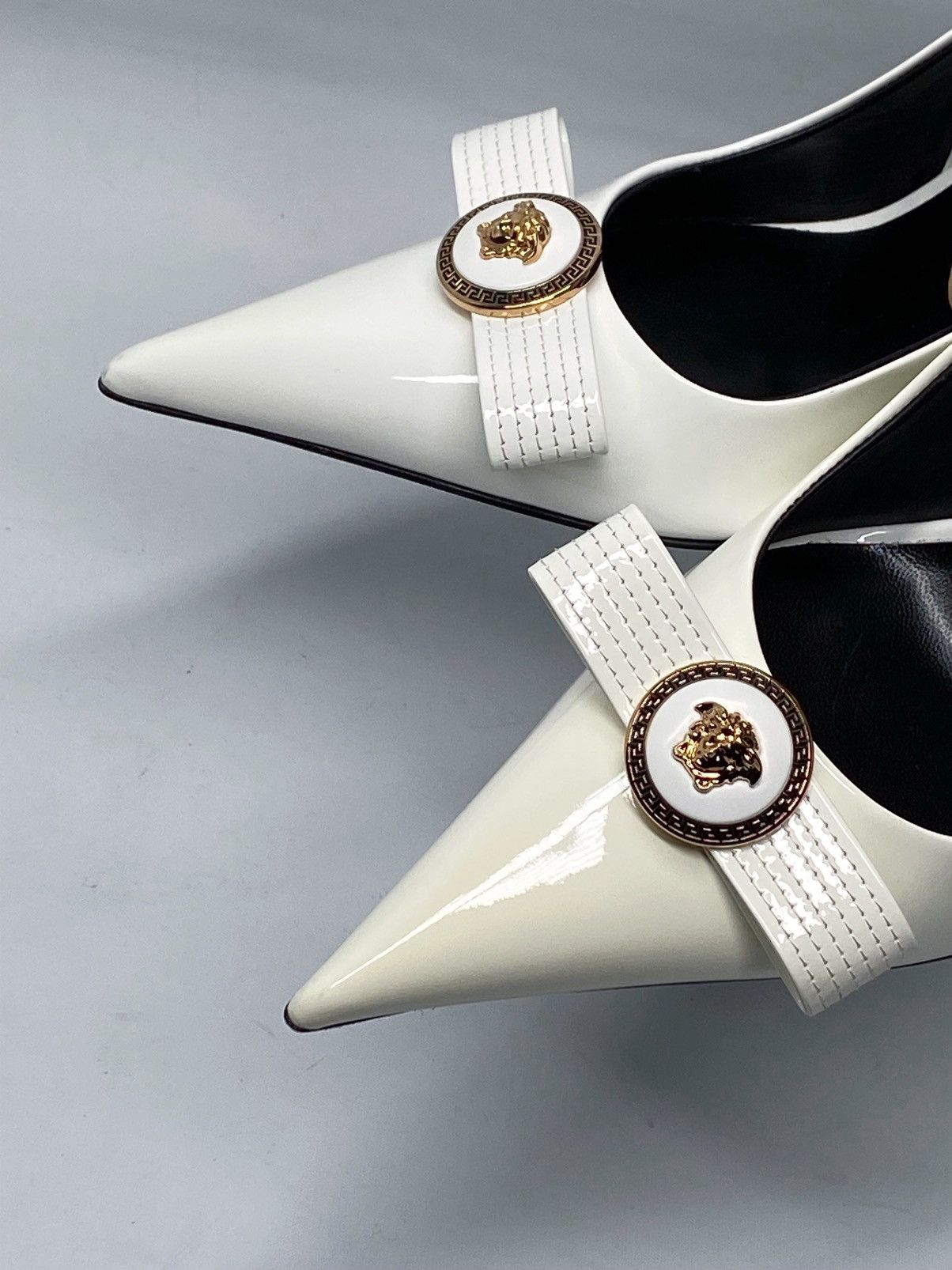 Versace Versace Gianni Ribbon 110mm Slingback Pumps size 37.5 Size US 7.5 / IT 37.5 - 12 Thumbnail