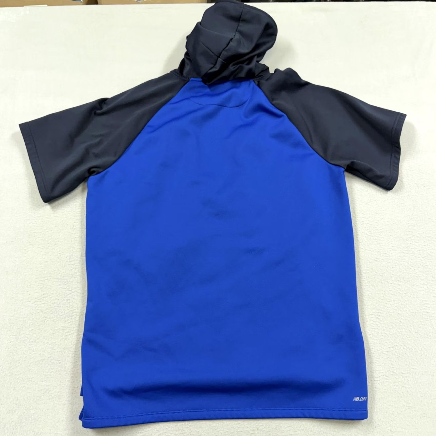 New Balance New Balance Hoodie Mens Large Blue 1/4 Zip Pullover Short Sleeve Sweatshirt Baseball Sports Moisture Wicking Pockets Logo Zipper Size US L / EU 52-54 / 3 - 4 Thumbnail