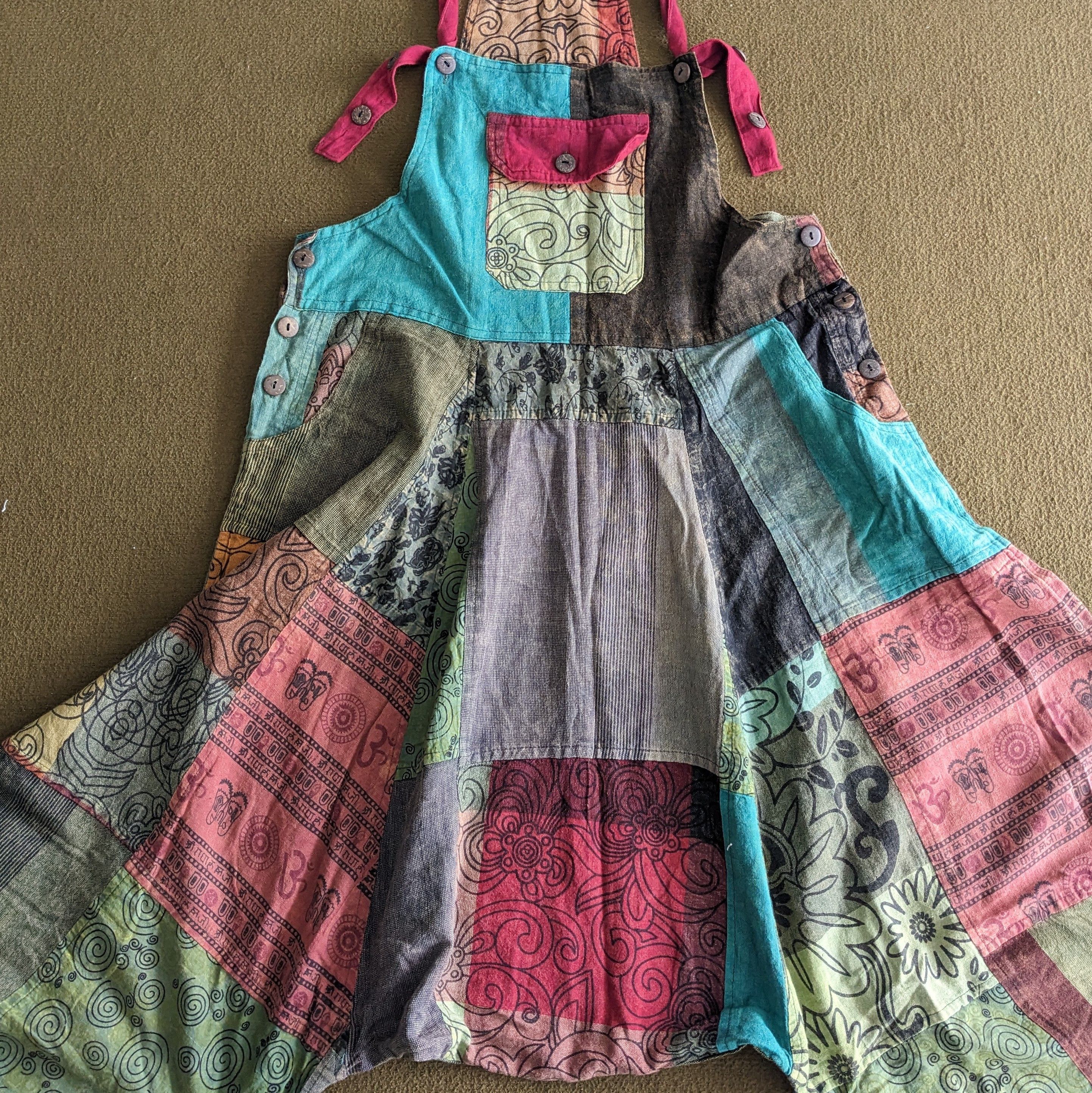 Vintage Vintage Patchwork Graphic Designer Overall Jumpsuits Size US 38 / EU 54 - 5 Thumbnail