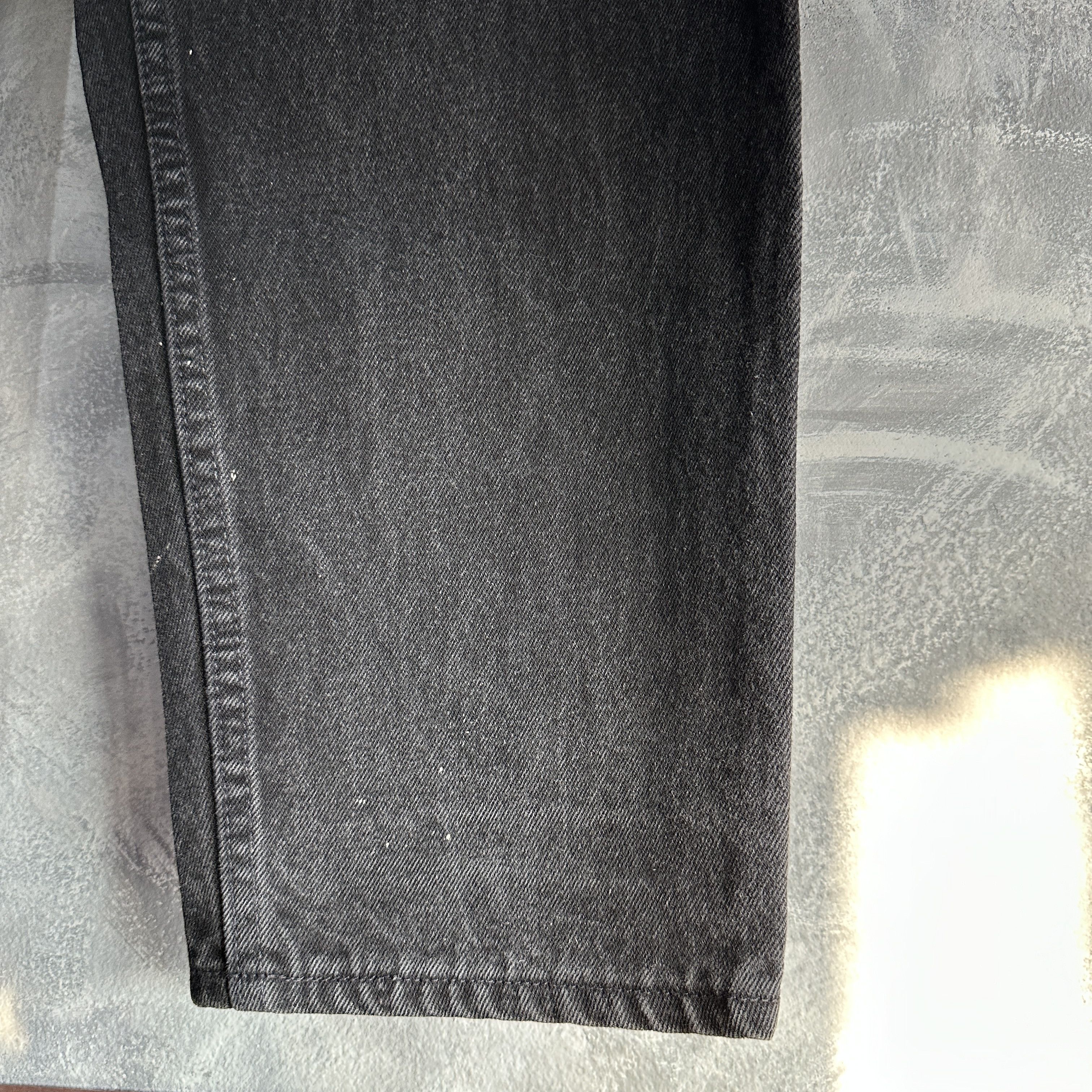 Levi's VTG Levis 560 Jeans Mens 34x32 Black Loose Tapered USA Size US 34 / EU 50 - 5 Thumbnail