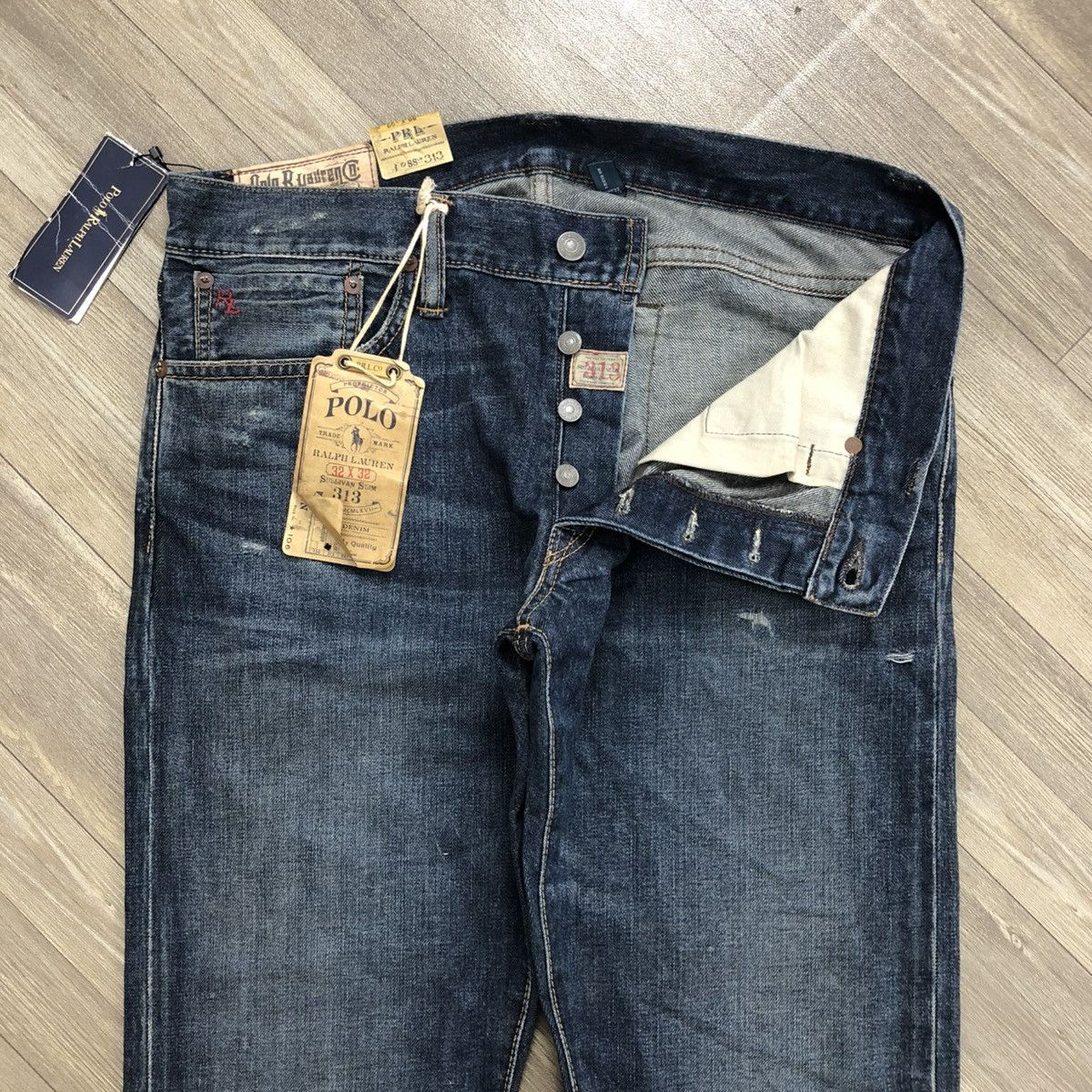 Polo Ralph Lauren × Vintage Vintage Polo Ralph Lauren PRL Distressed Jeans With Tag Size US 34 / EU 50 - 4 Thumbnail
