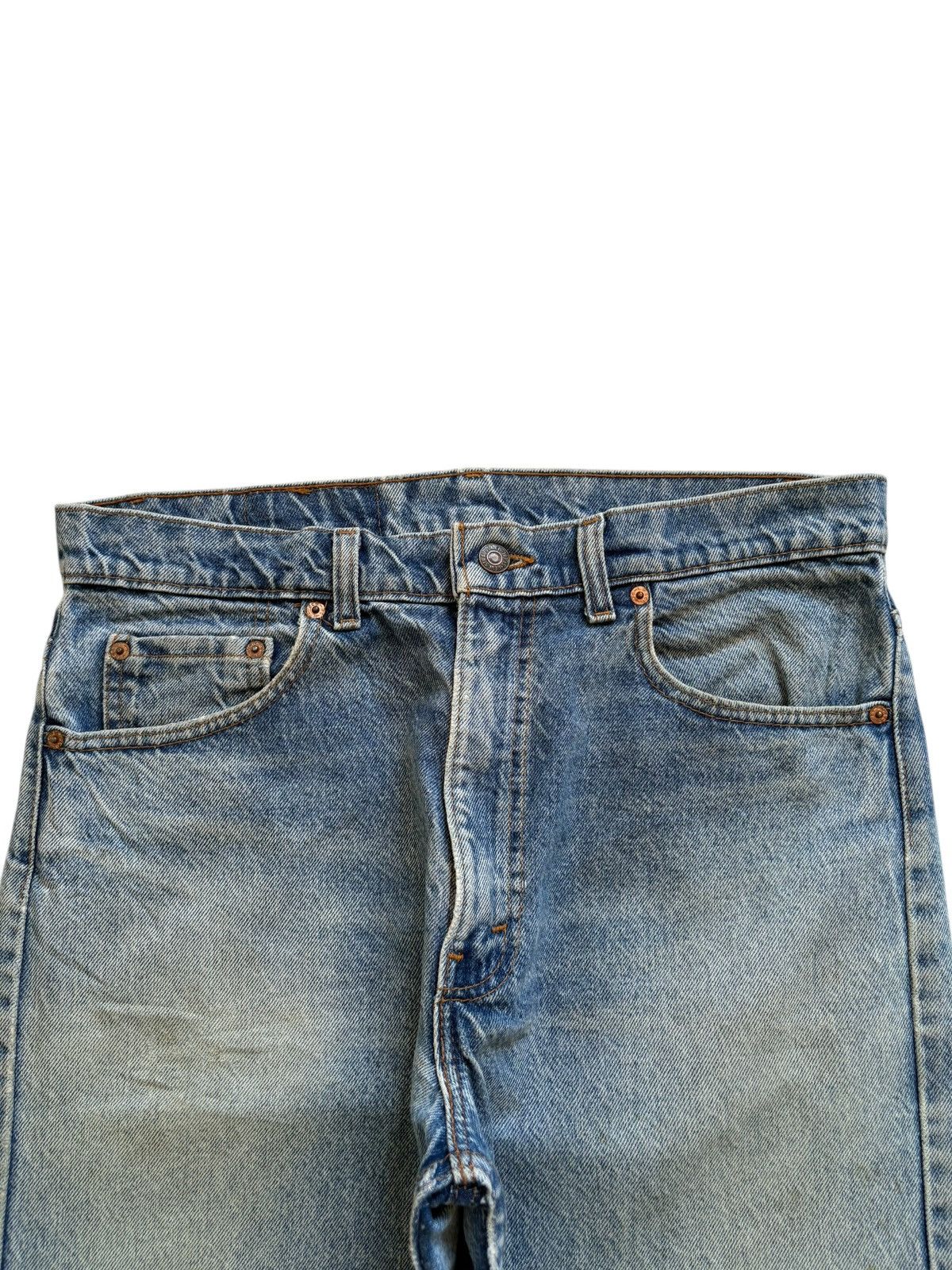 Levi's Vintage 90s Levis 505 Mud Wash Distress Ripped Loose Jeans Size US 33 - 4 Thumbnail