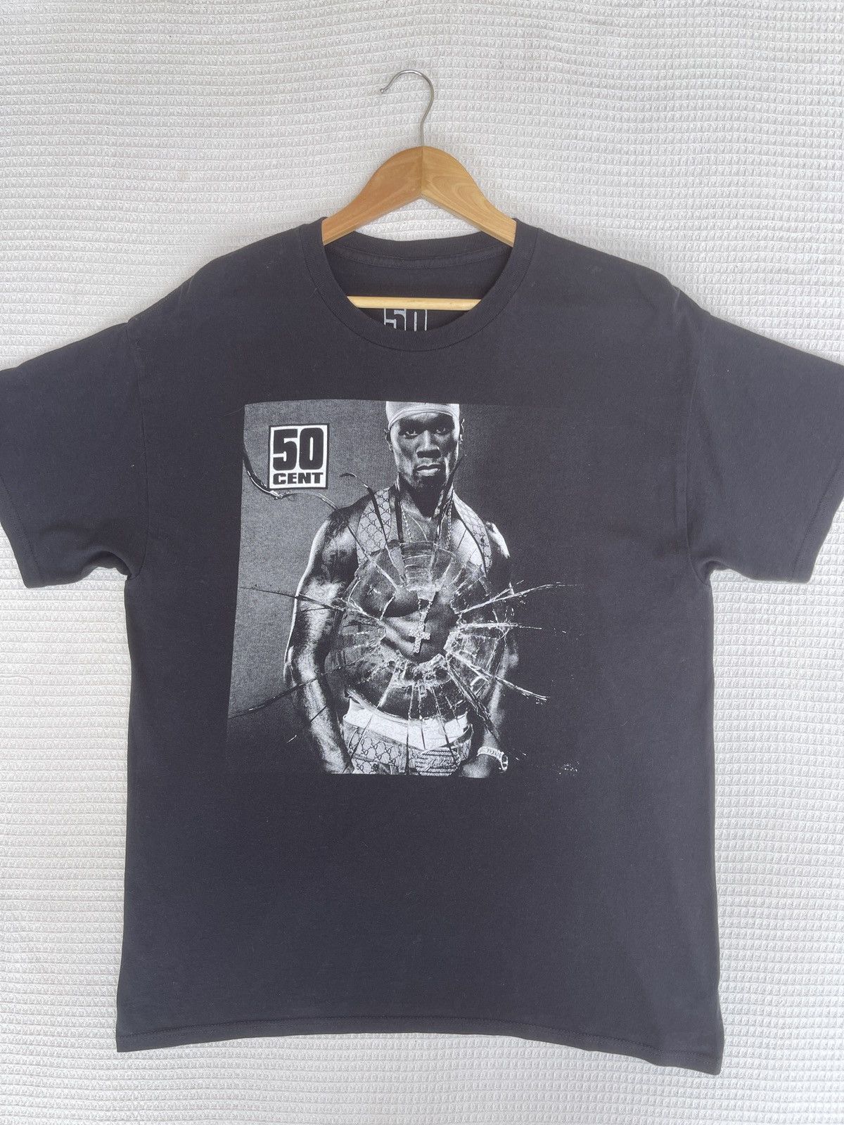 50 Cent Rare🔥Vintage 50 Cent ERD GRUNGE TEE Size US L / EU 52-54 / 3 - 6 Thumbnail
