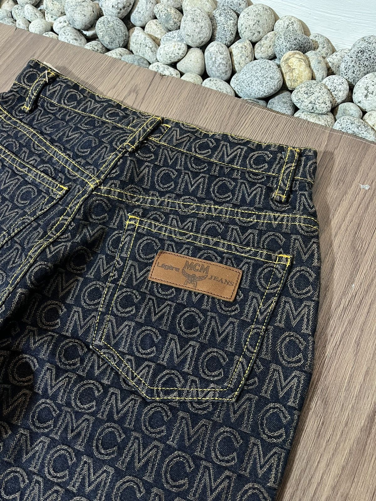MCM MCM Legere Vintage Monogram Denim Size US 26 / EU 42 - 7 Thumbnail