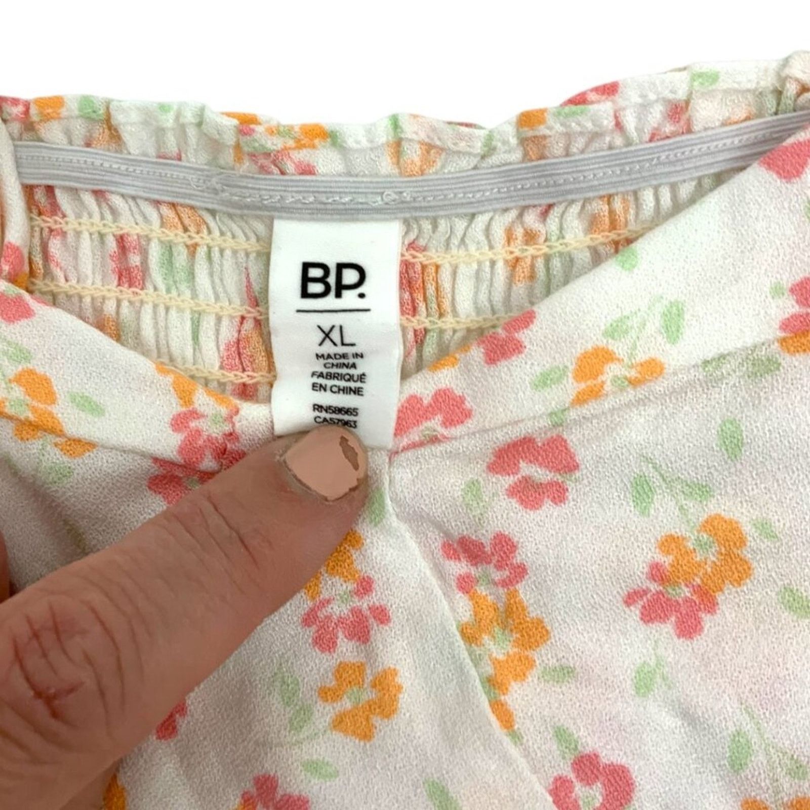 BP. Bp Floral Tie Strap Corset Top Size XL NWOT $29 MSRP Size XL / US 12-14 / IT 48-50 - 4 Thumbnail