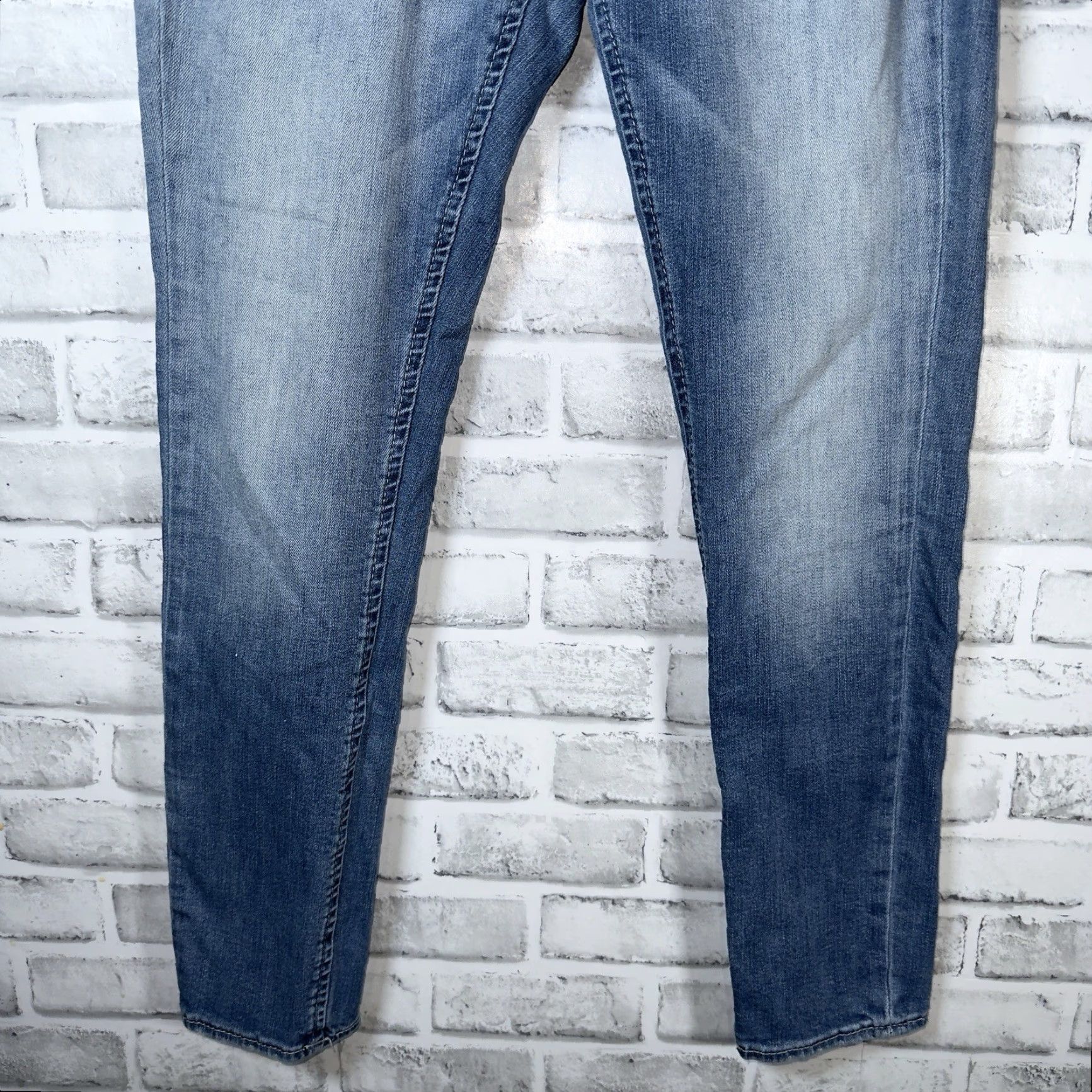 BKE BKE Skinny Alec Jeans Mens 29x30 Blue Cotton Blend Skinny Jeans Regular Fit 30 Inseam Mens Department Denim Style Size US 29 - 3 Thumbnail