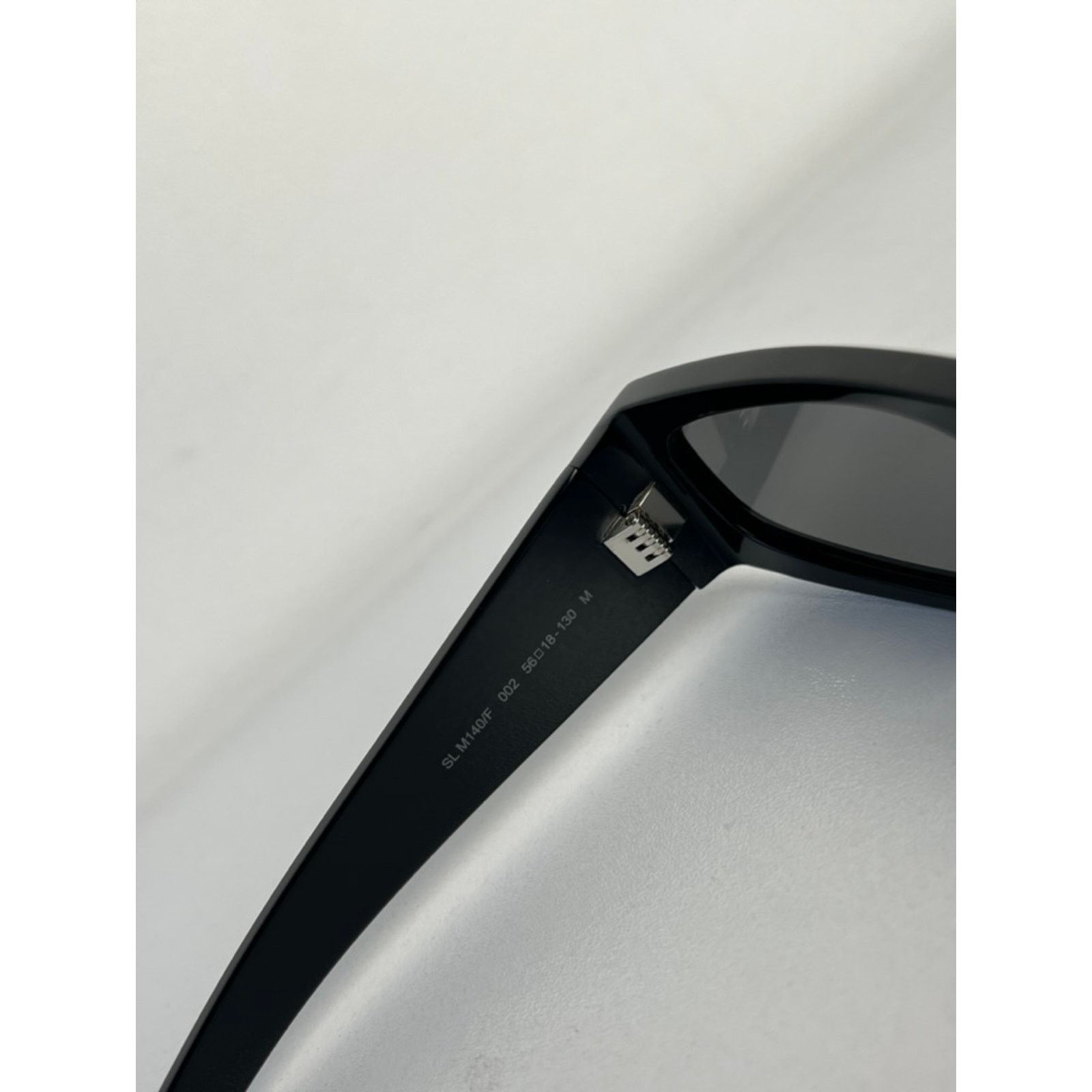 Saint Laurent Paris NEW Saint Laurent SLM140/F Black Silver Sunglasses Size ONE SIZE - 6 Thumbnail