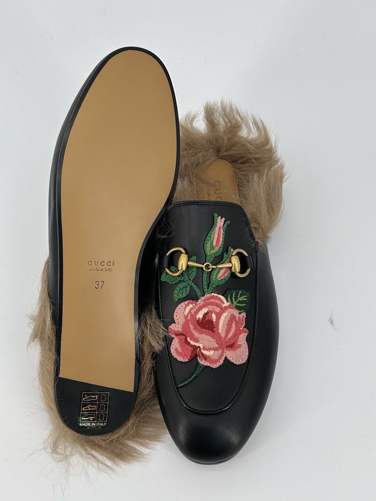 Gucci Size-IT-37/US-7 New Gucci Mules Princetown Woman's Size US 7 / IT 37 - 8 Thumbnail