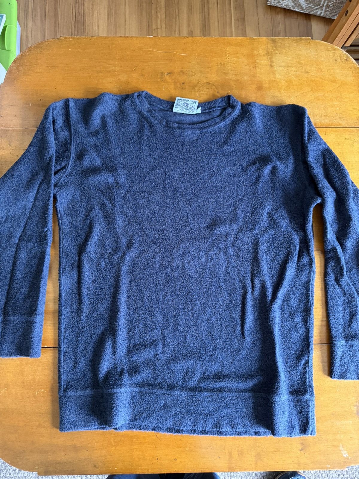 Jungmaven Jungmaven Long Sleeve Pullover Navy Blue Large Hemp cotton Size US L / EU 52-54 / 3 - 1 Thumbnail