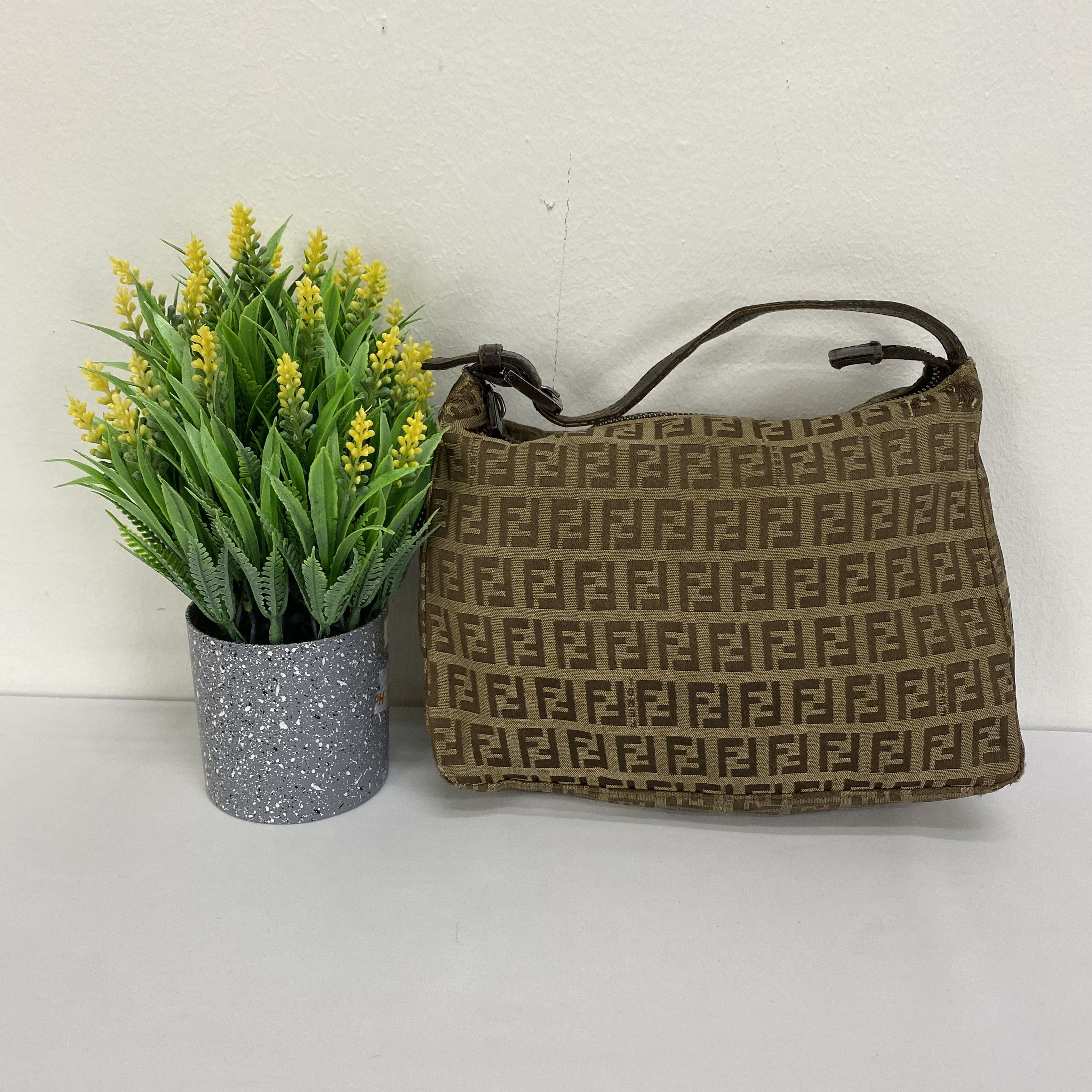 Fendi Vintage Fendi Zucca Mini Bag Hand Carry Size ONE SIZE - 1 Thumbnail