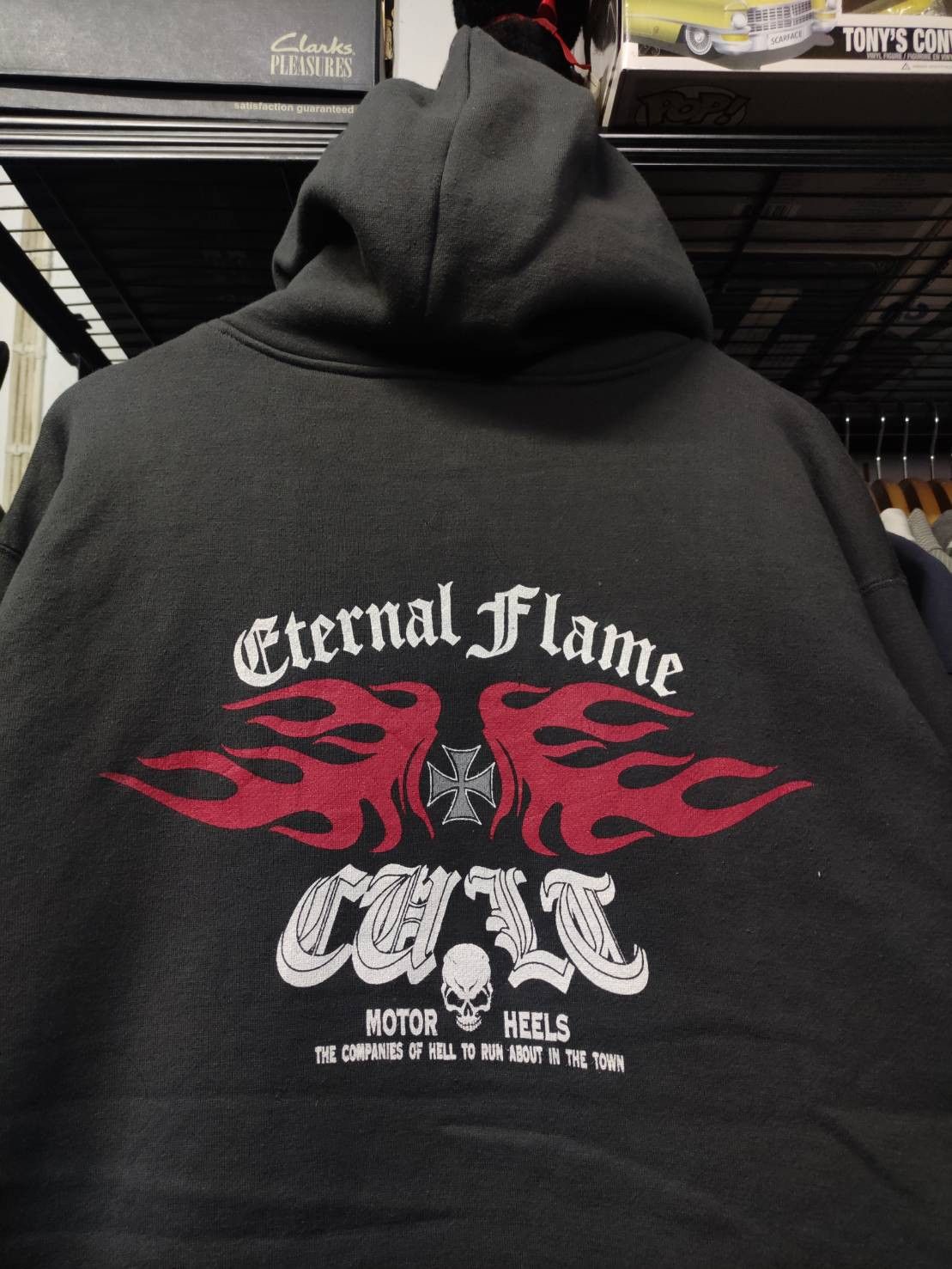 Vintage Vtg 00's Cult " Eternal Flame " Hoodie Size US L / EU 52-54 / 3 - 10 Thumbnail