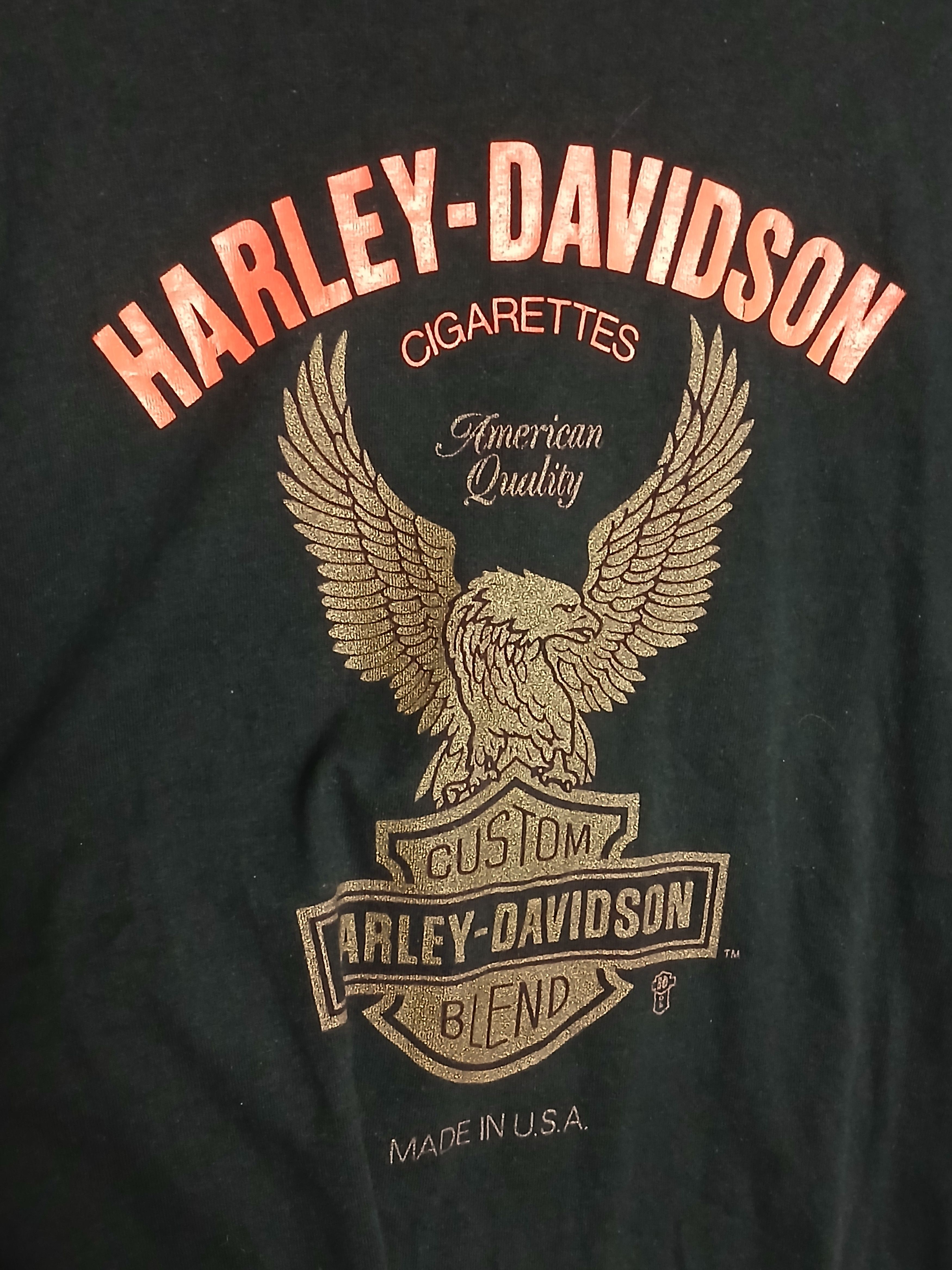 Harley Davidson × Vintage Vintage Harley Davidson Racing Moto Single Stitch T-Shirt Size US L / EU 52-54 / 3 - 3 Thumbnail