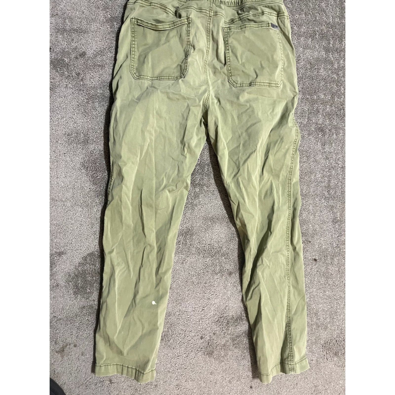 Vintage Joe's Jeans Women's Jogger Pants Medium Green Drawstring Casual Tapered Size 32" / US 10 / IT 46 - 4 Thumbnail
