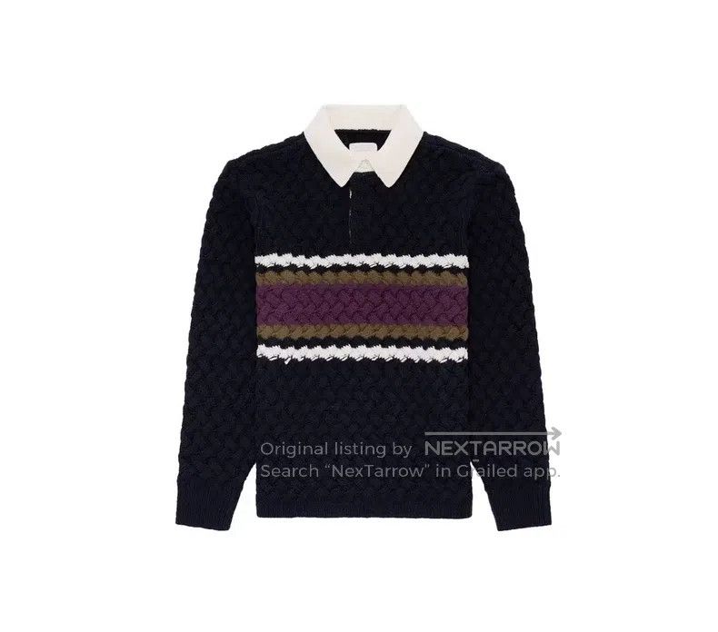 Aime Leon Dore Aime Leon Dore Chunky Retro Patchwork Collar Sweater Size US M / EU 48-50 / 2 - 3 Thumbnail