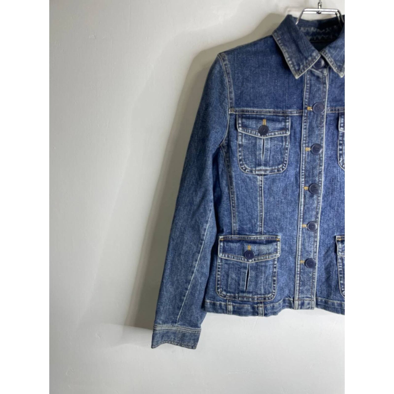 If Six Was Nine × Japanese Brand × Jones New York Vintage Japanese Reworked Ifsixwasnine Style Denim Jacket Size S / US 4 / IT 40 - 3 Thumbnail