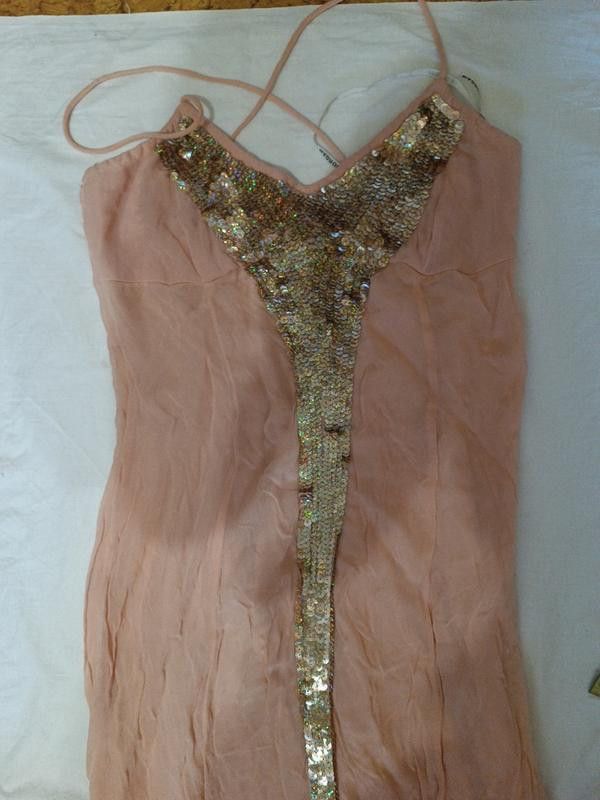 Morgan De Toi Morgan De Toi silk sequin dress pale blush sz S / T38 Size S / US 4 / IT 40 - 2 Thumbnail
