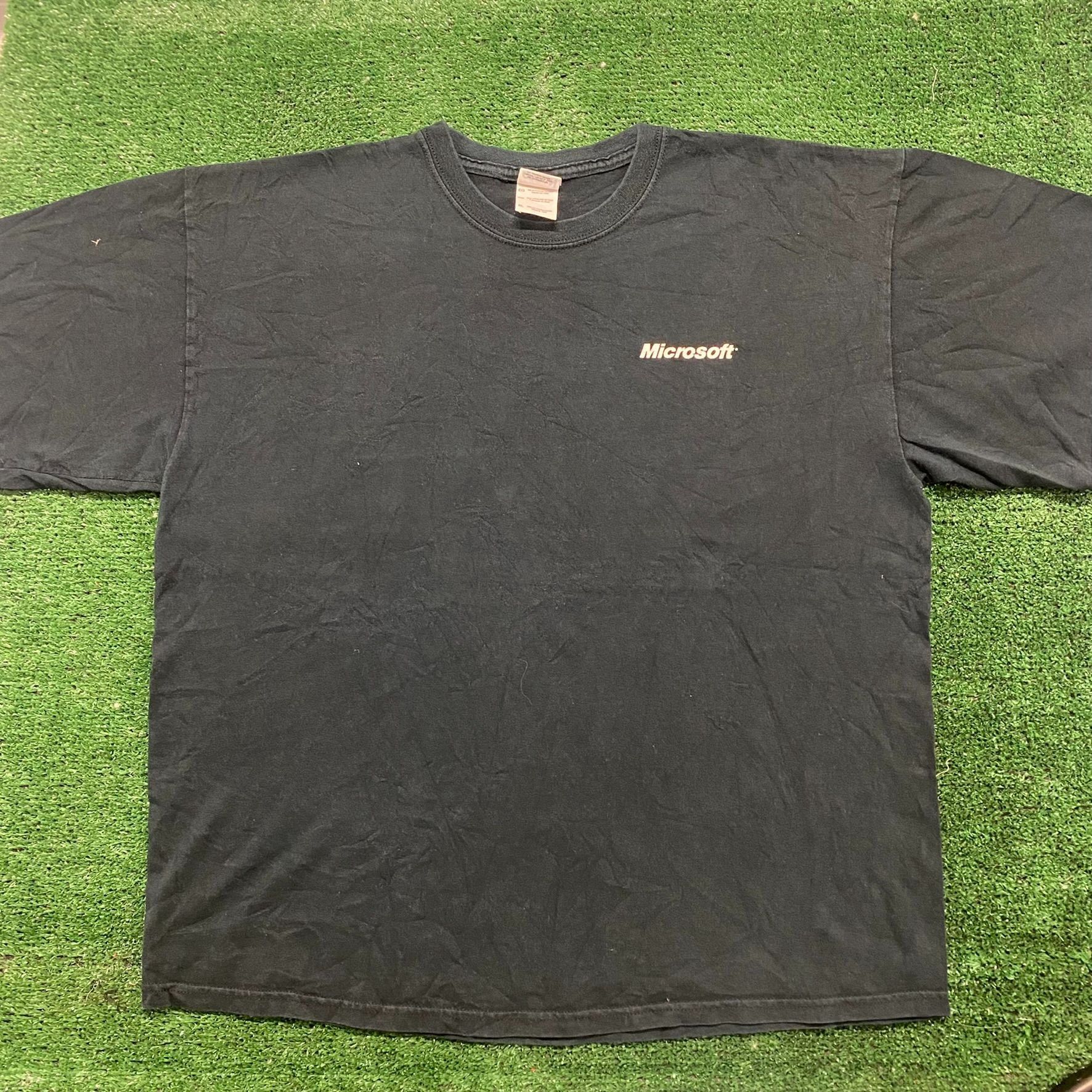 Microsoft Vintage Y2K Microsoft Windows 7 Computer Tech Baggy Tee Size US XL / EU 56 / 4 - 5 Thumbnail