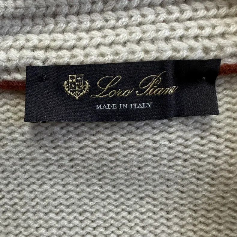 Loro Piana LORO PIANA Off-white cashmere cardigan, jacket coat Size US M / EU 48-50 / 2 - 7 Thumbnail