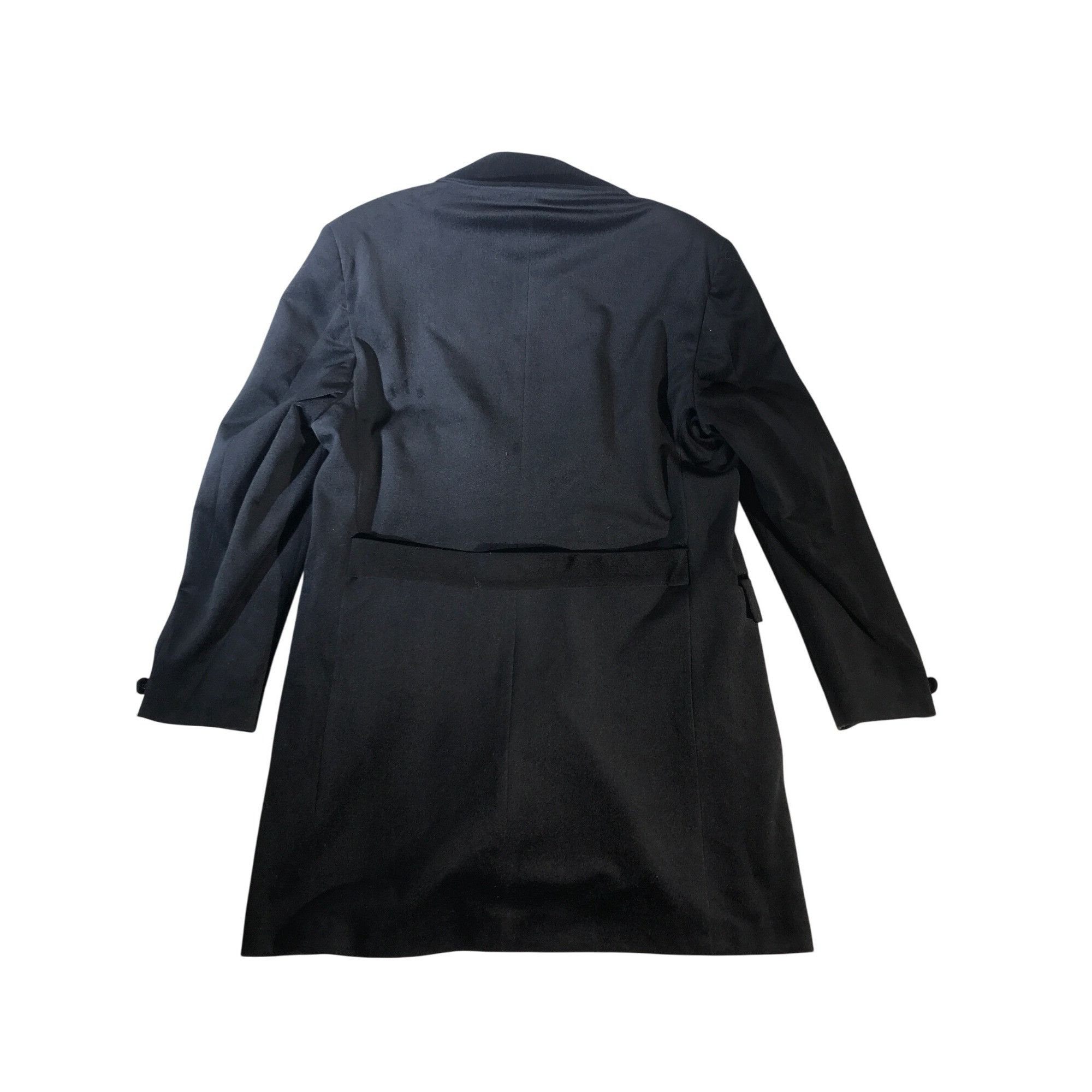 Falcone Falcone Men's Black Velvet Duster Car Coat Blazer Jacket Size US S / EU 44-46 / 1 - 2 Thumbnail