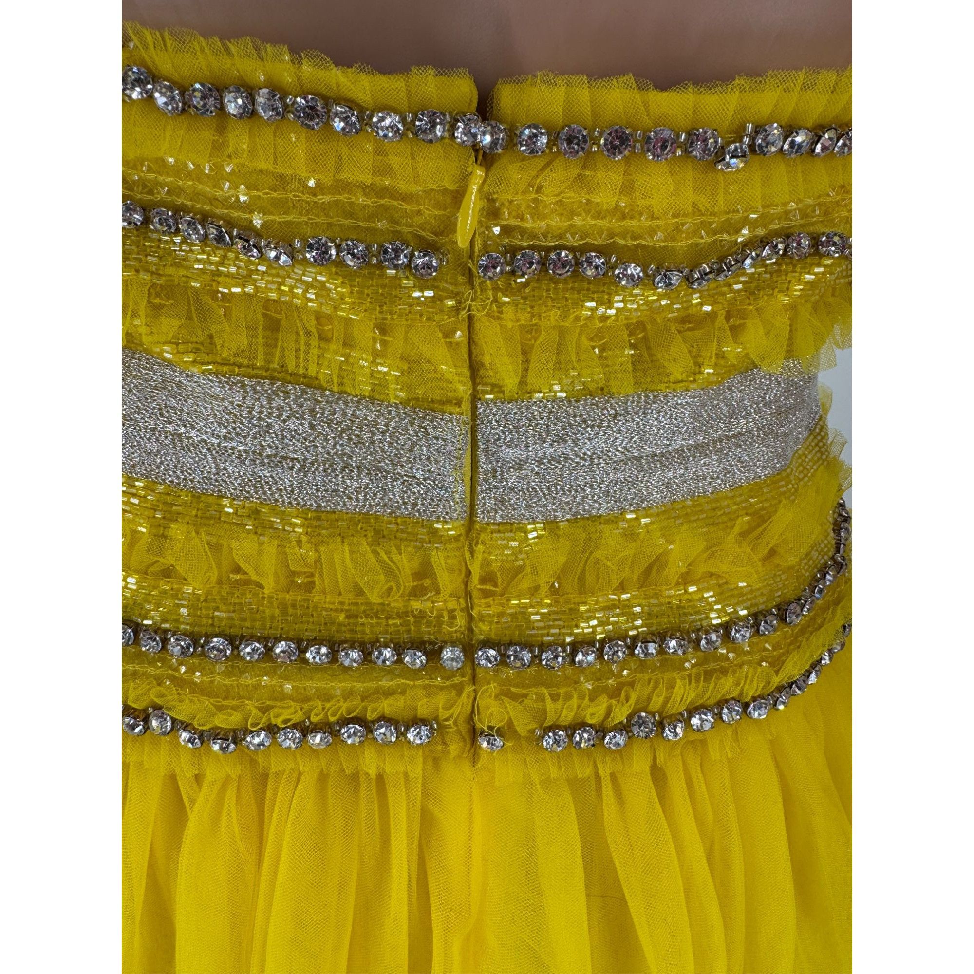 Naeem Khan Naeem Khan Runway Evening Gown Yellow Embellished US10 S2018 Size L / US 10 / IT 46 - 9 Thumbnail