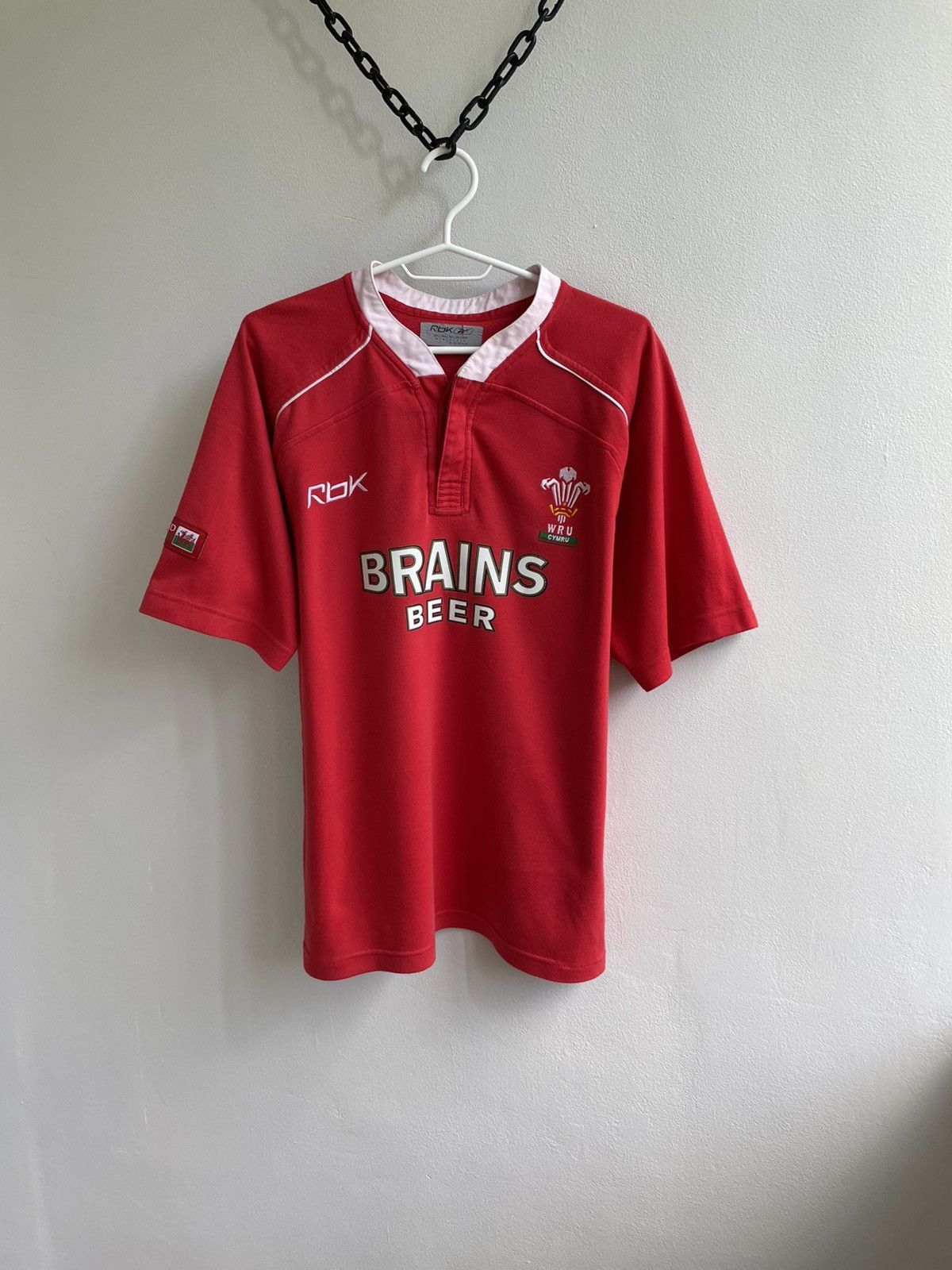 Reebok Wales Rugby 2007 2008 Home Jersey Shirt Polo T shirt Reebok Size US M / EU 48-50 / 2 - 1 Thumbnail