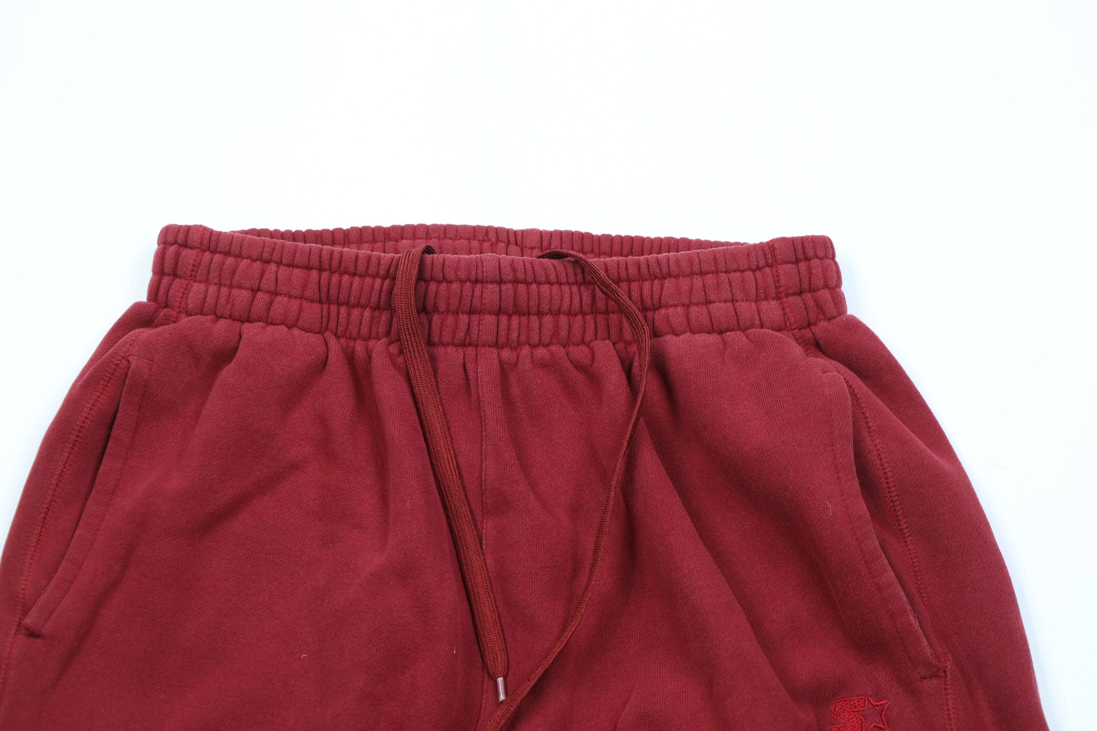 Starter Vintage 90s Y2K Starter Wide Leg Sweatpants Pants Red Size US 34 / EU 50 - 2 Thumbnail