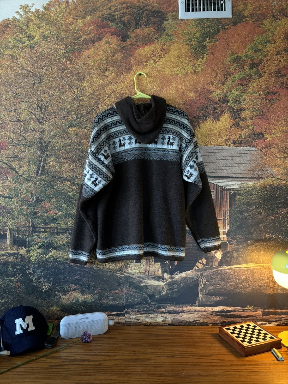 Vintage Handmade Cashmere Hoodie Size US L / EU 52-54 / 3 - 3 Thumbnail