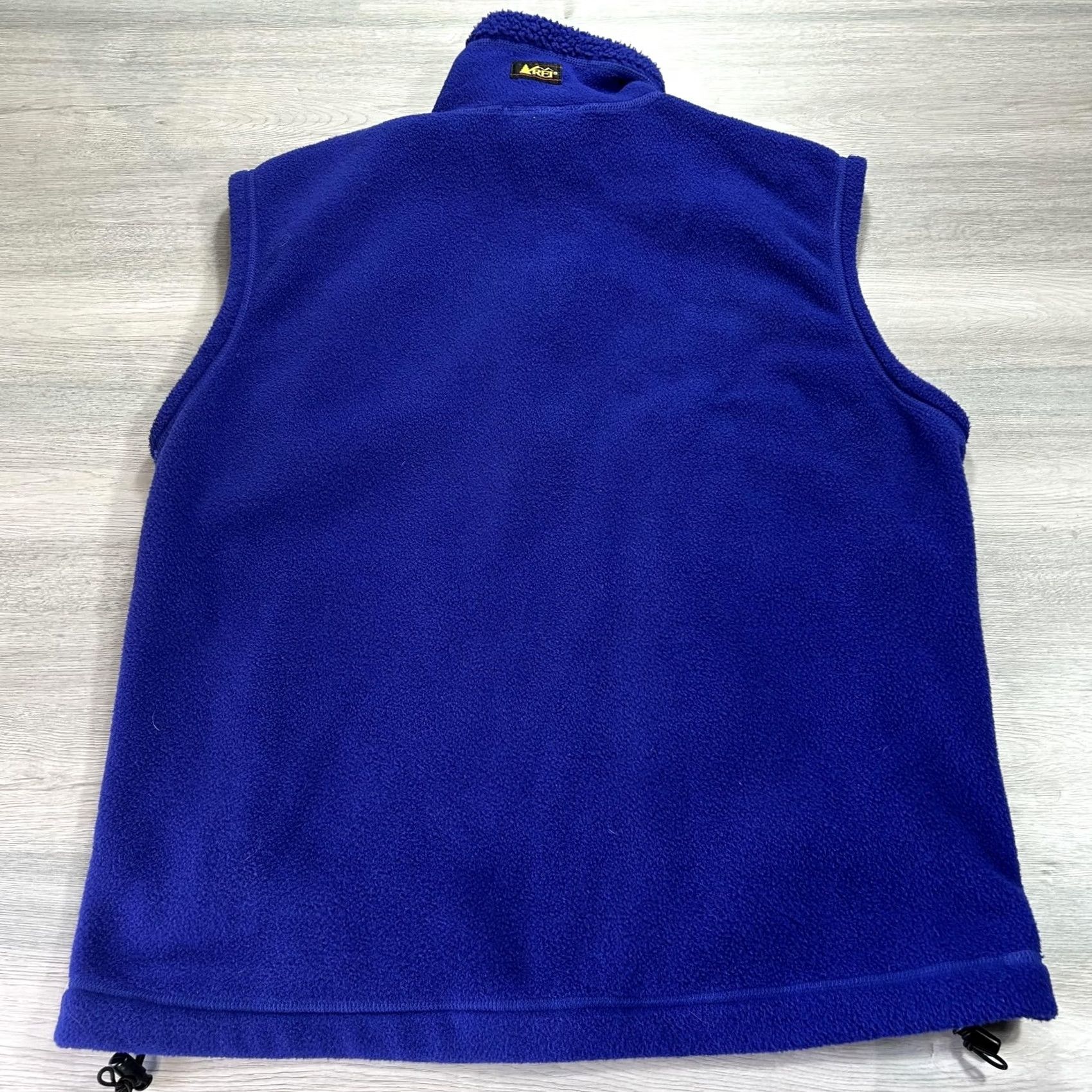 Vintage REI Vest Mens M Blue Full Zip Pockets Drawcord Hem Made in USA Fleece Size US M / EU 48-50 / 2 - 2 Thumbnail