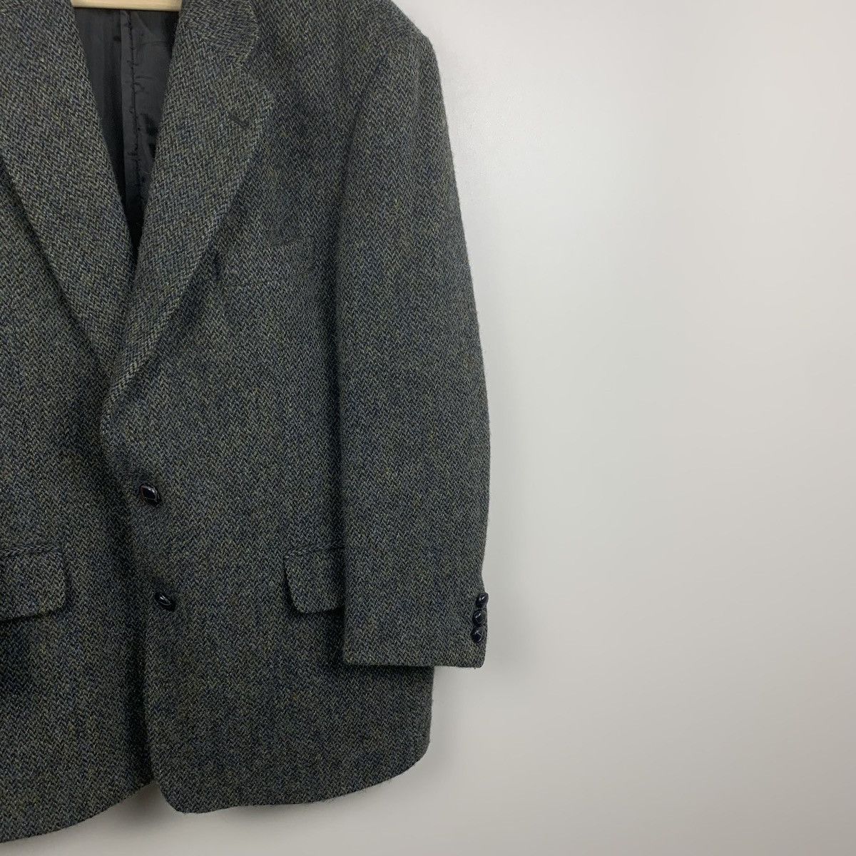 Harris Tweed Harris Tweed Herringbone Wool Blazer Jacket Size 42 Short Size 42S - 5 Thumbnail