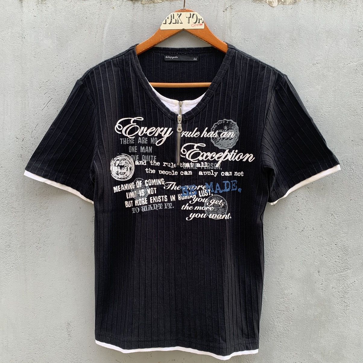 If Six Was Nine × Japanese Brand × Le Grande Bleu (L.G.B.) The Bay's Garden poem tee shirt japanese Harajuku Size US L / EU 52-54 / 3 - 4 Thumbnail