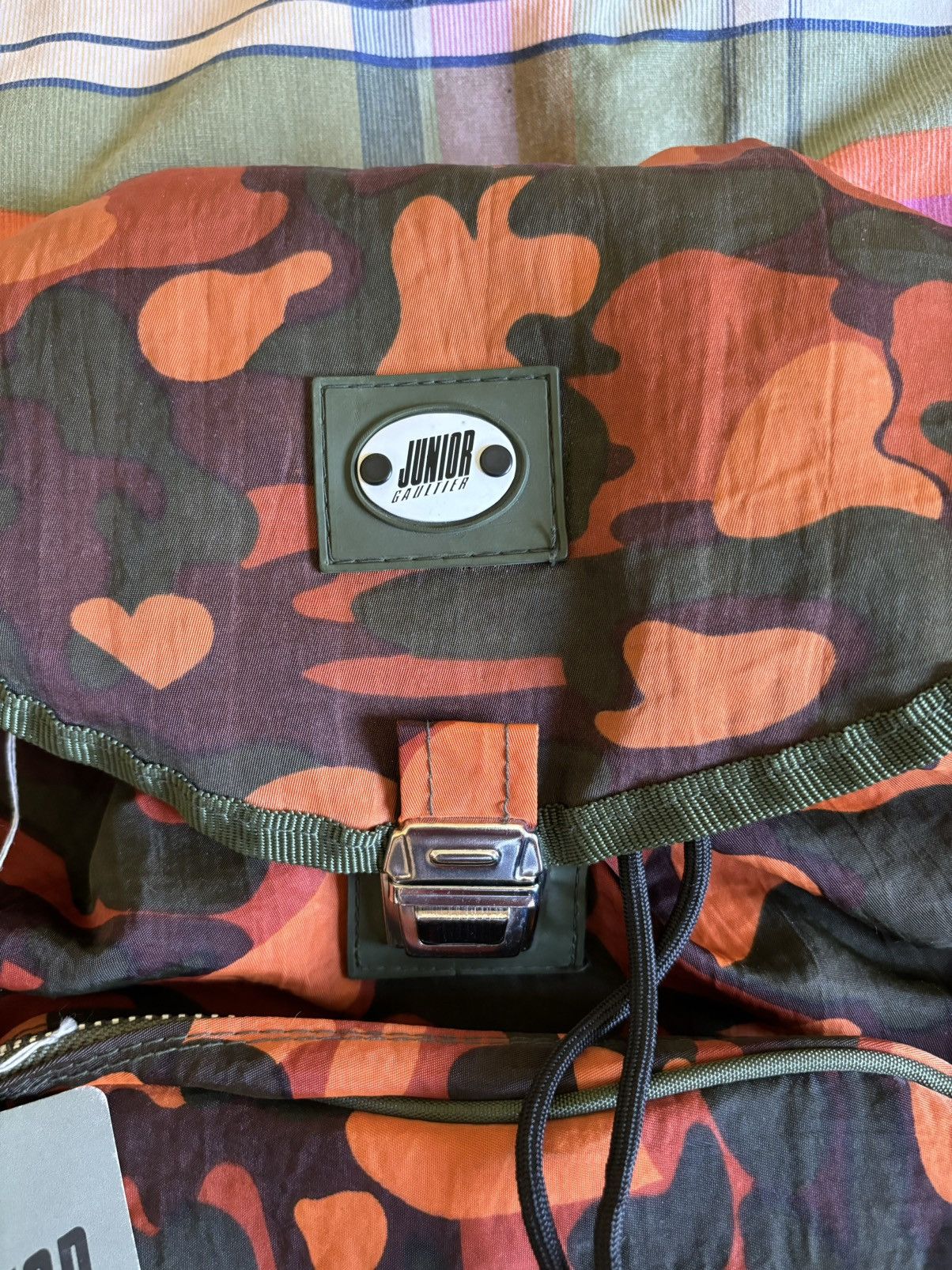 Jean Paul Gaultier Junior Gaultier AW 1989 heart camo backpack Size ONE SIZE - 14 Thumbnail