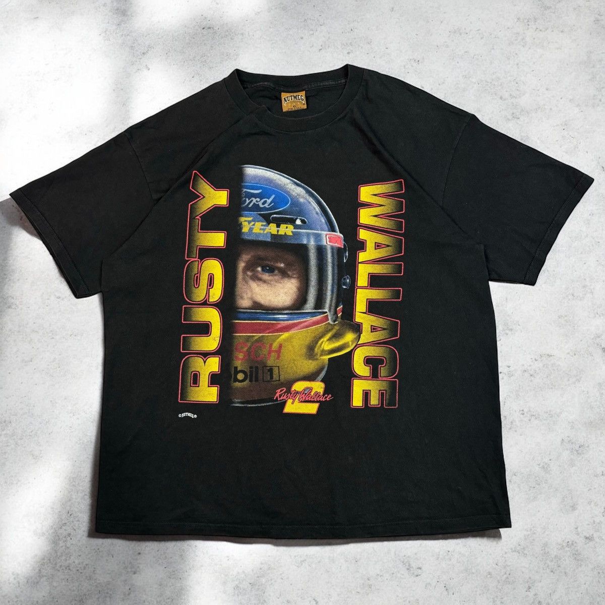Nutmeg Vintage Nutmeg Graphic Tee Nascar Boxy Fit Size US XL / EU 56 / 4 - 1 Thumbnail