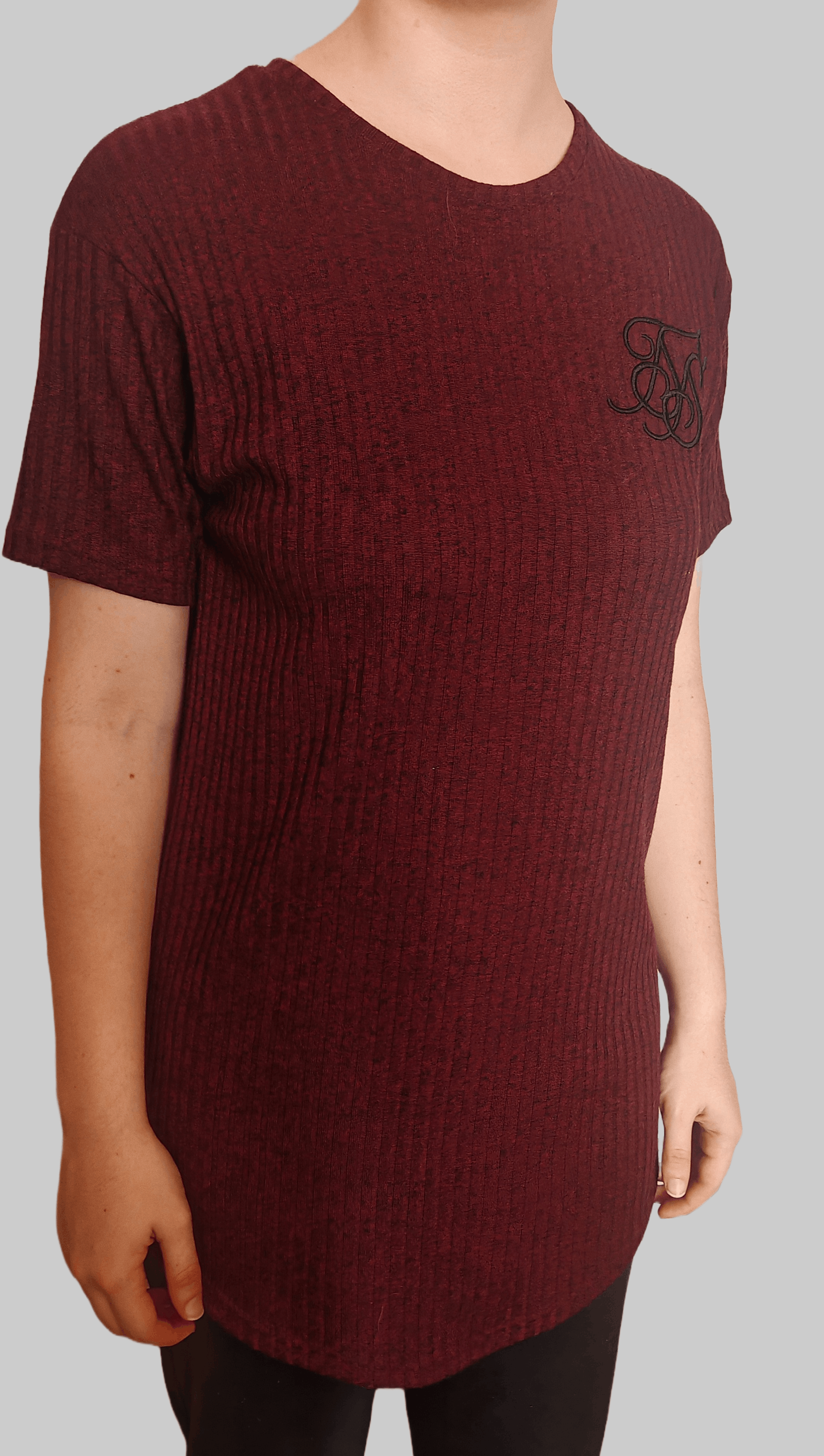 SikSilk SilkSilk Follow The Movement Burgundy Marl Tee sz S Size US S / EU 44-46 / 1 - 2 Thumbnail